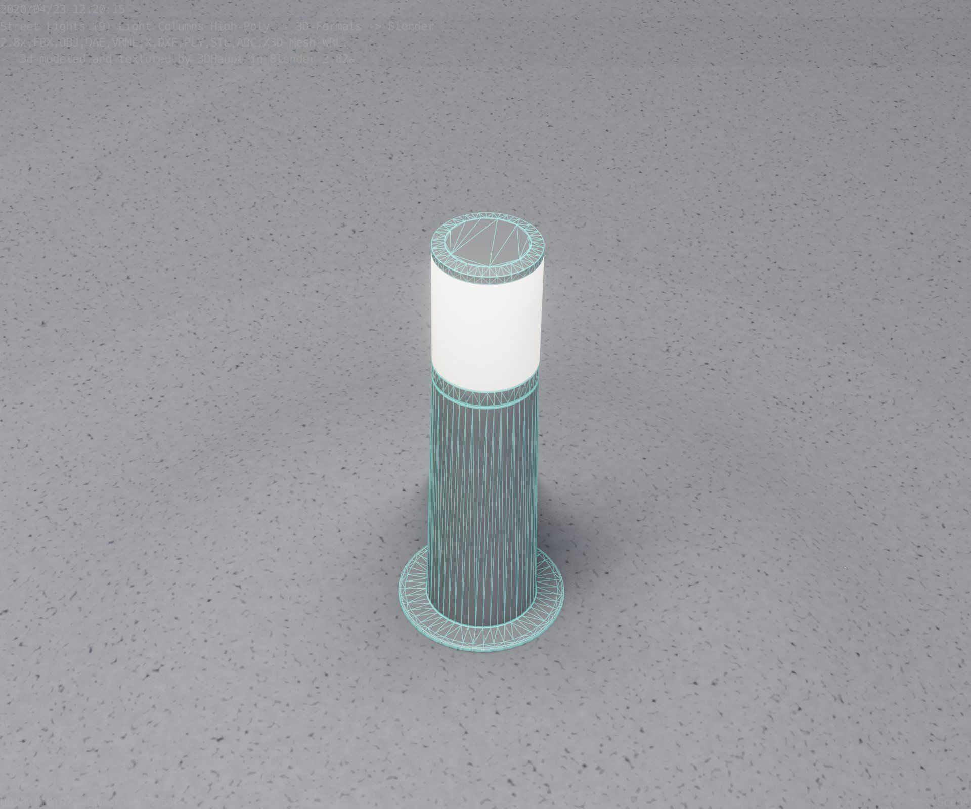 Light Column -3- Street Light -9- 3D model_42