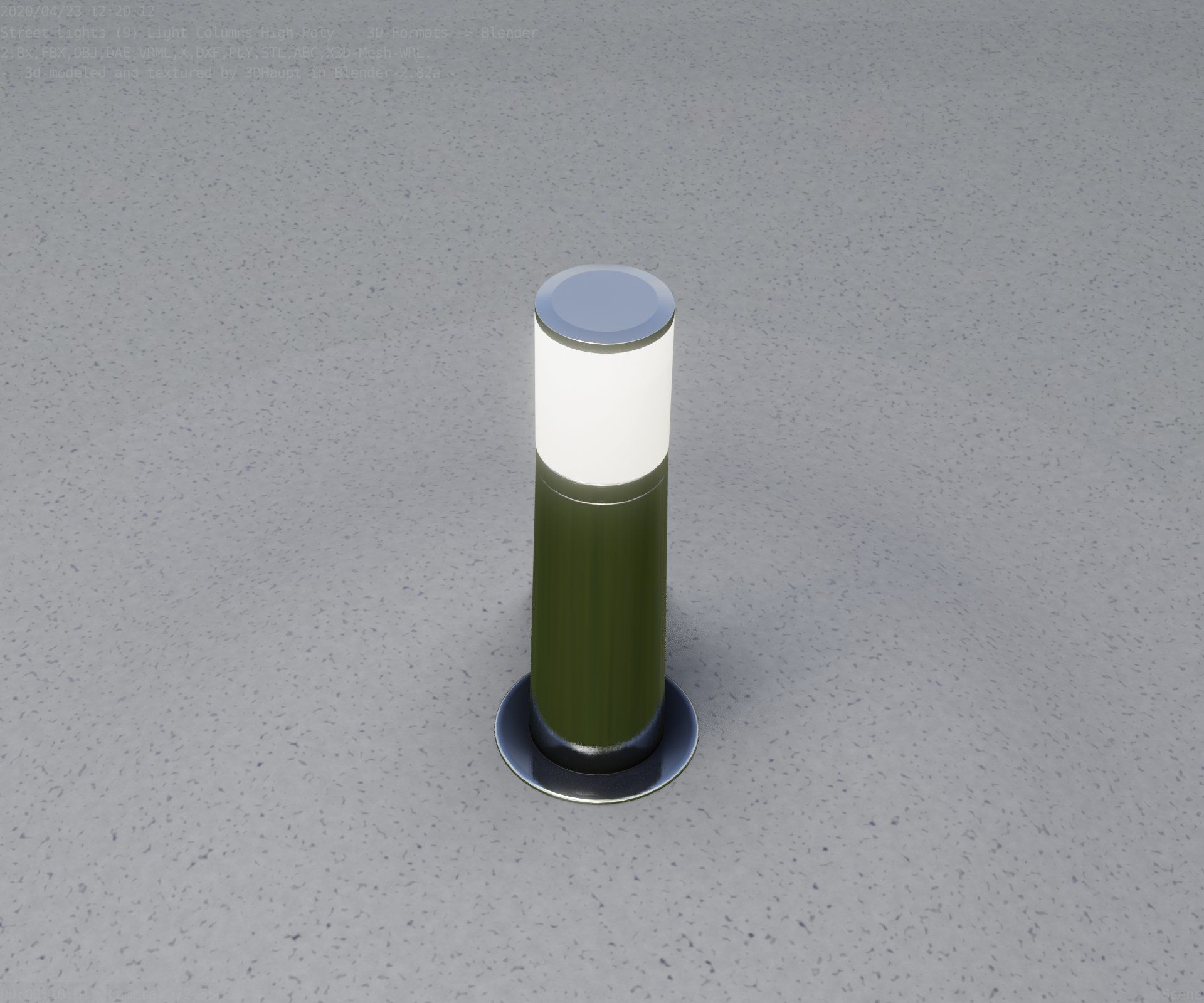 Light Column -3- Street Light -9- 3D model_41