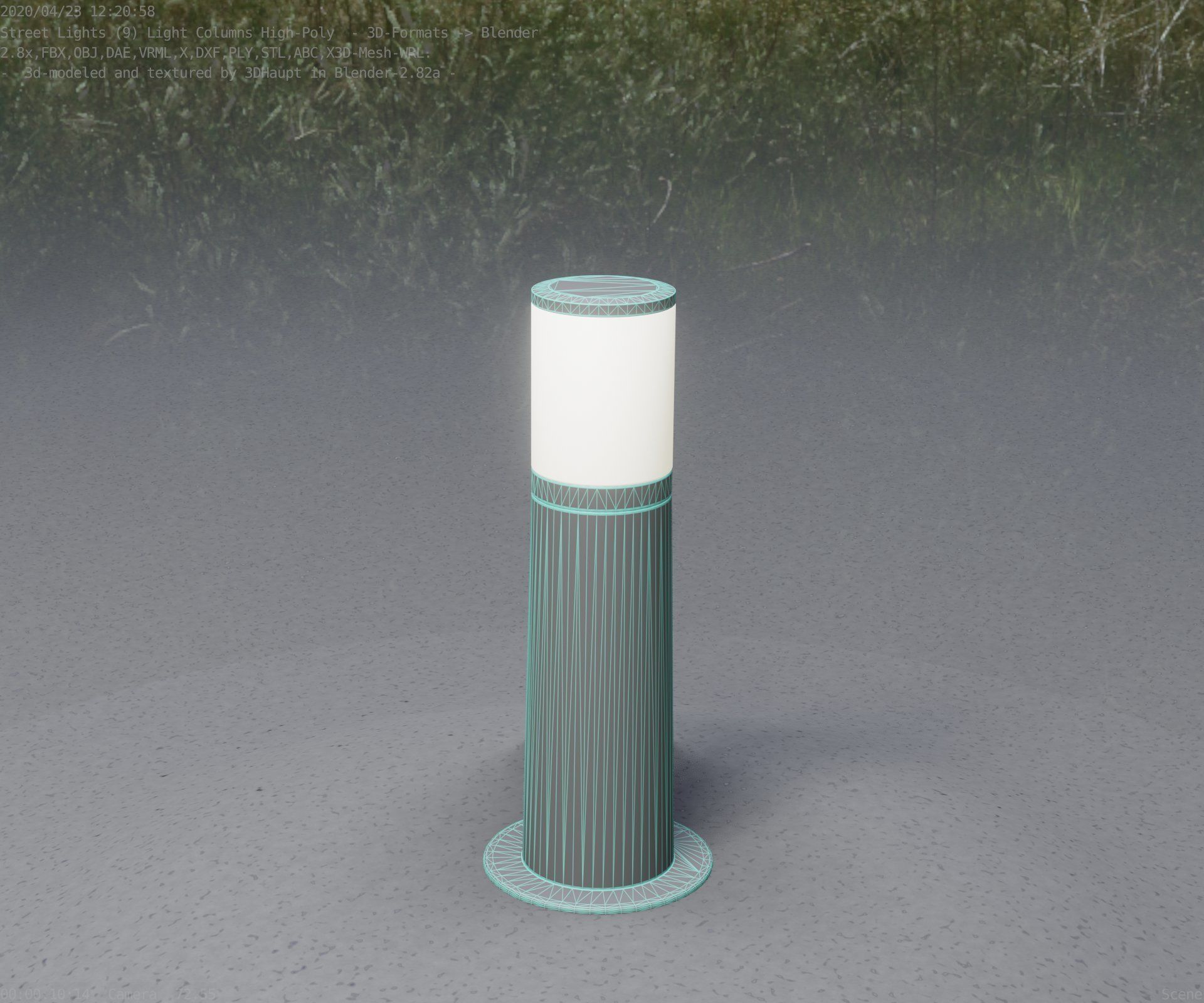 Light Column -3- Street Light -9- 3D model_54