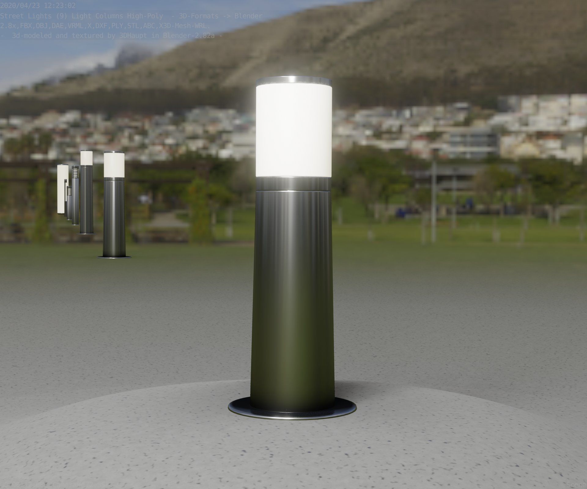 Light Column -3- Street Light -9- 3D model_99