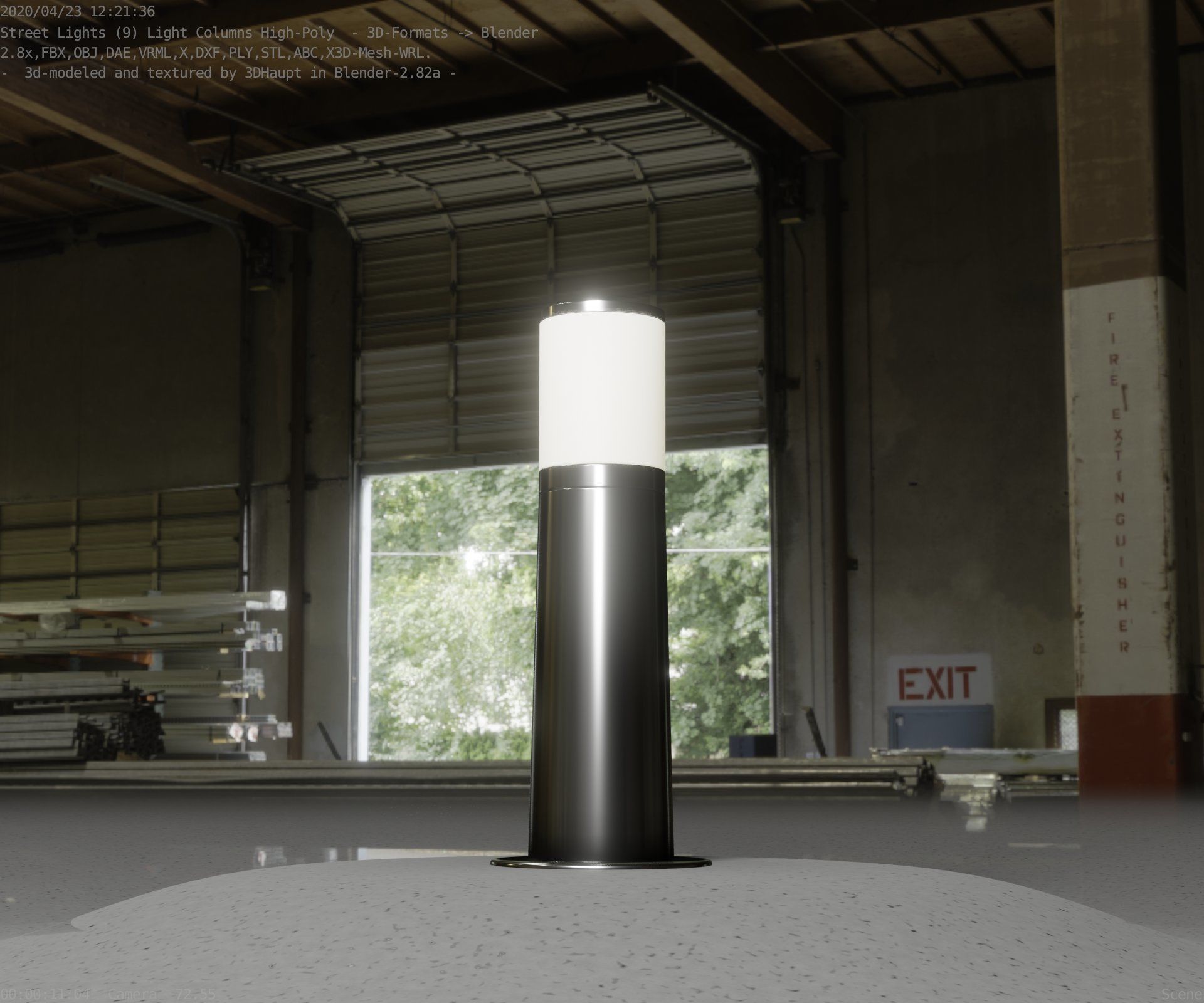 Light Column -3- Street Light -9- 3D model_68