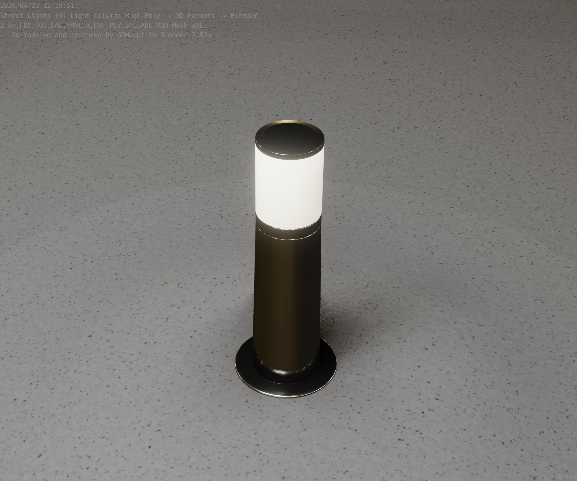 Light Column -3- Street Light -9- 3D model_35