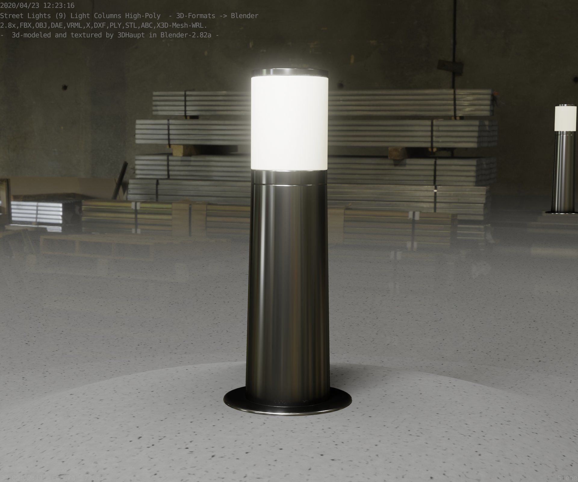 Light Column -3- Street Light -9- 3D model_102