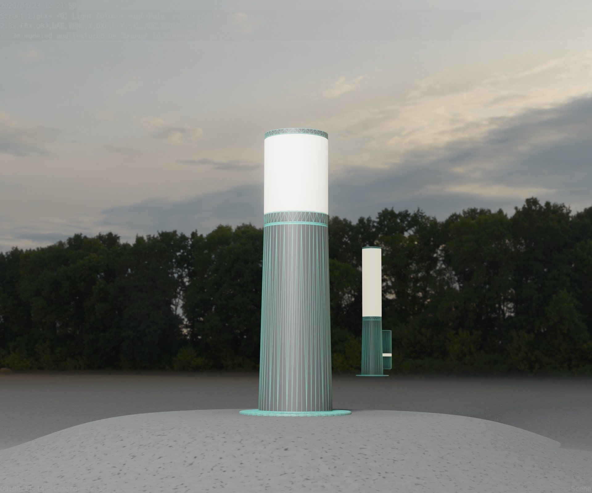 Light Column -3- Street Light -9- 3D model_78