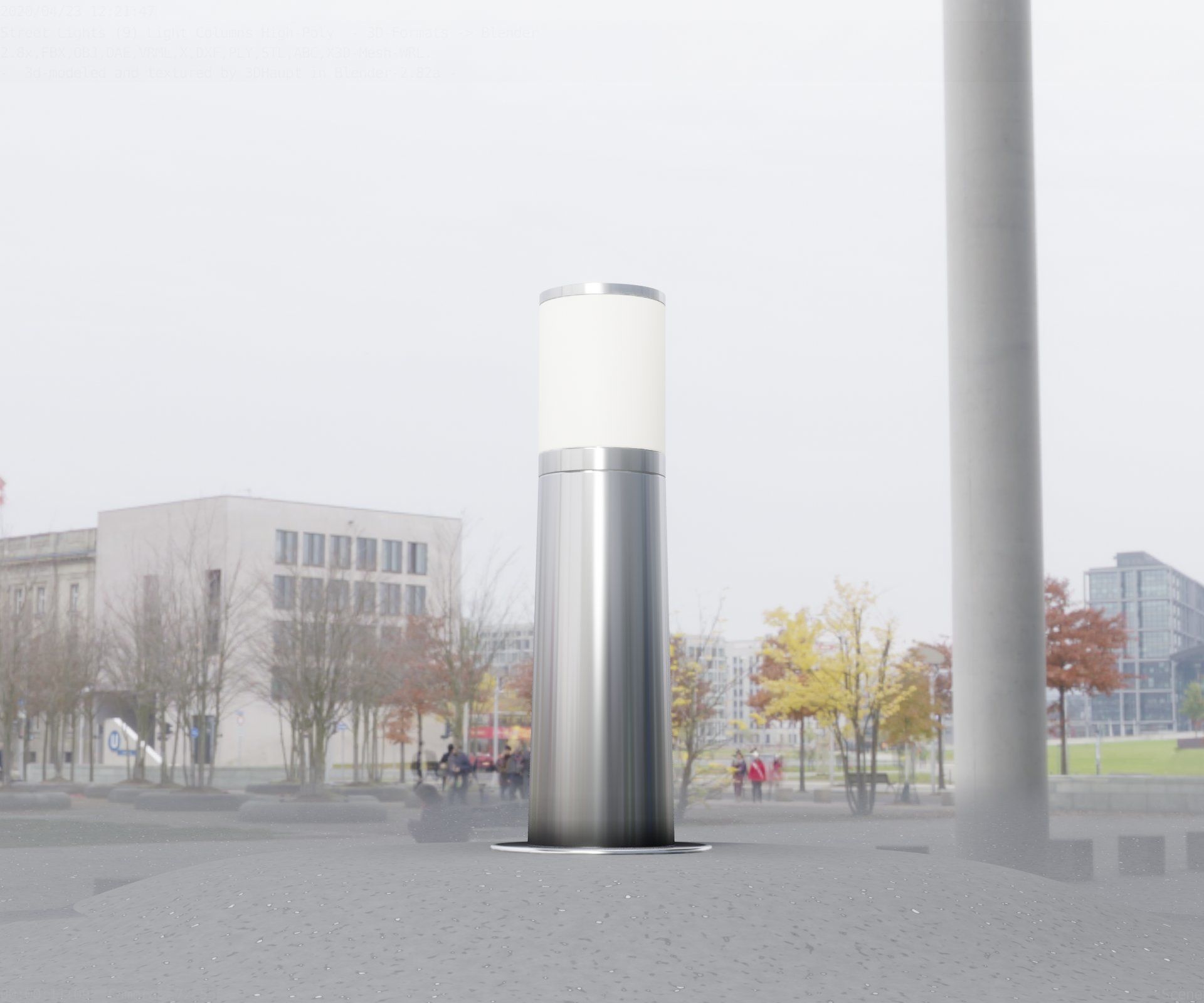 Light Column -3- Street Light -9- 3D model_73