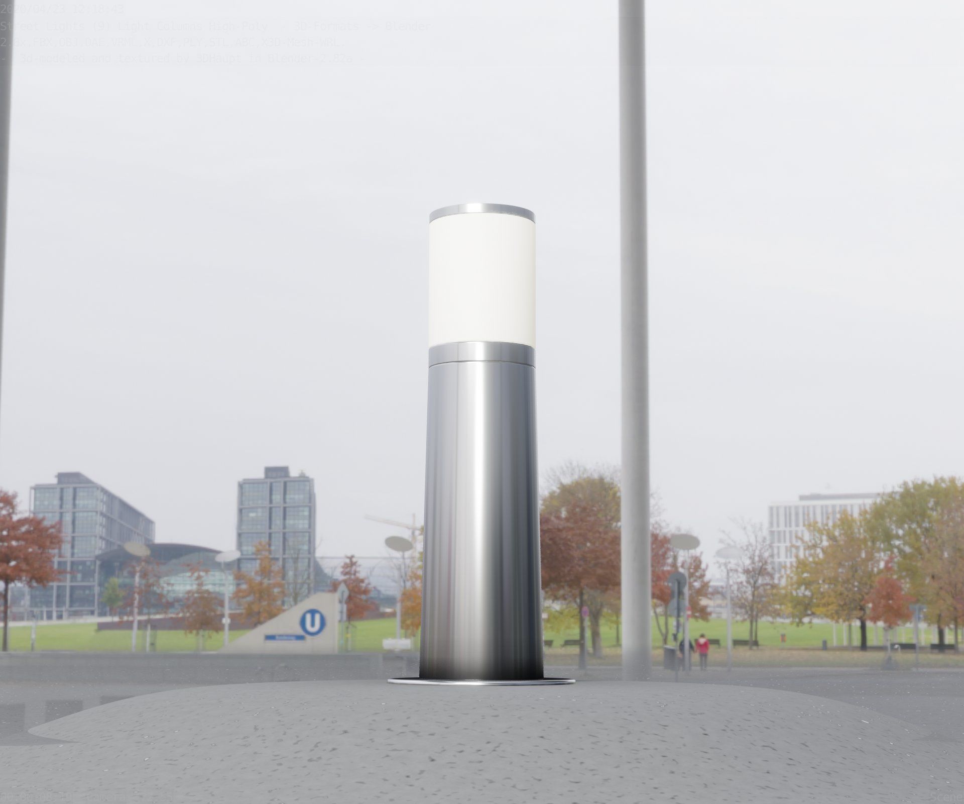 Light Column -3- Street Light -9- 3D model_15