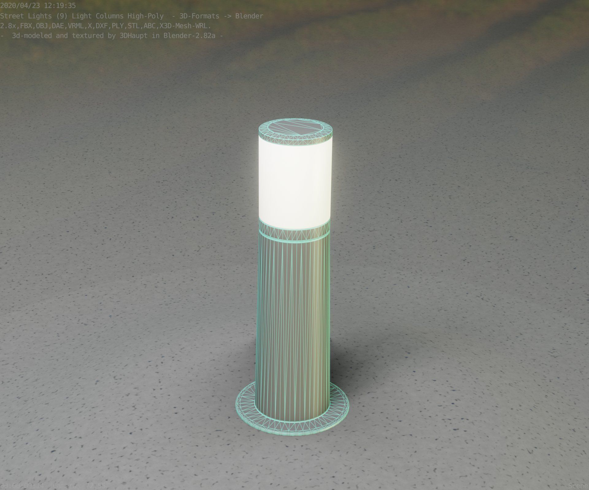 Light Column -3- Street Light -9- 3D model_30