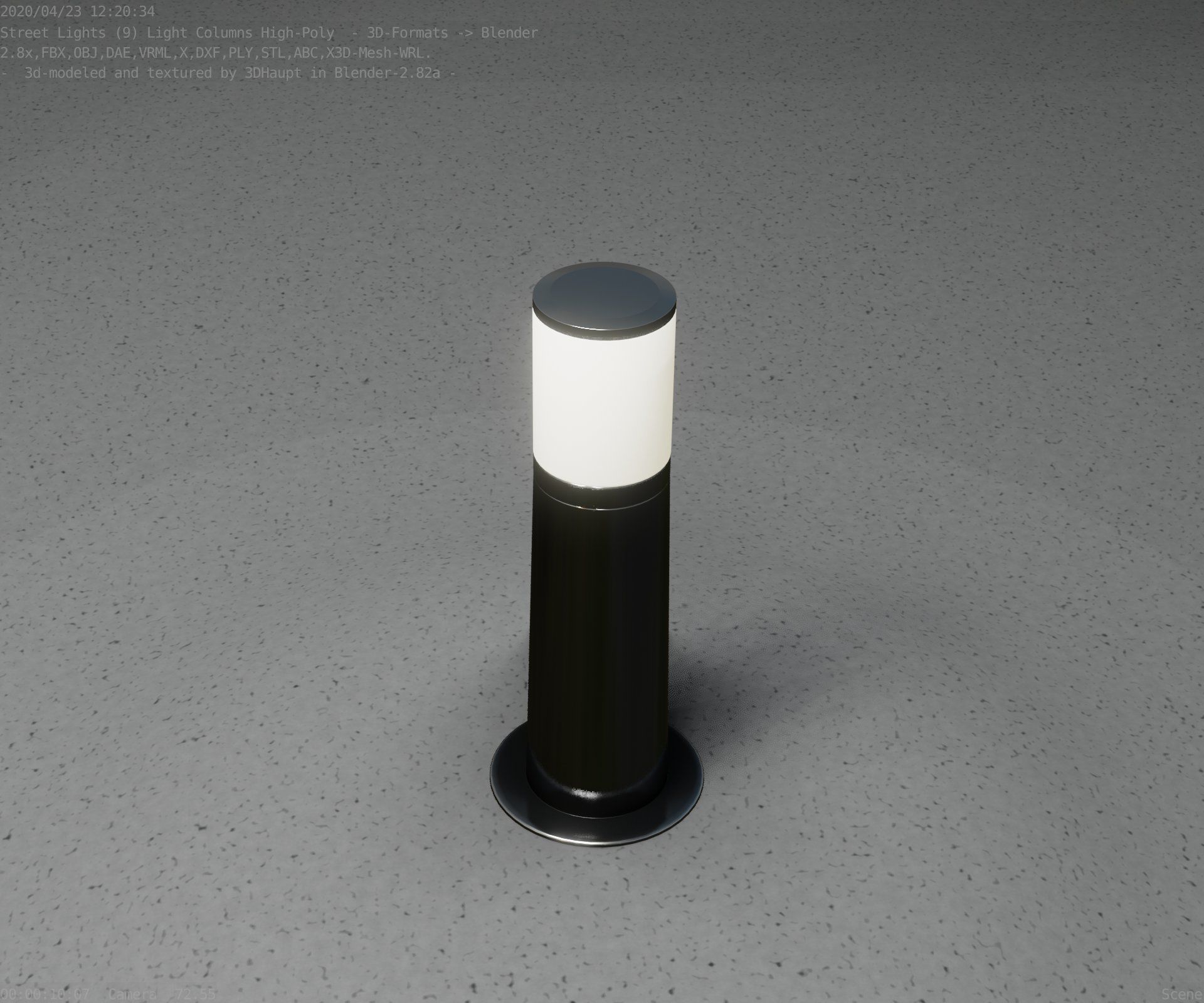 Light Column -3- Street Light -9- 3D model_47