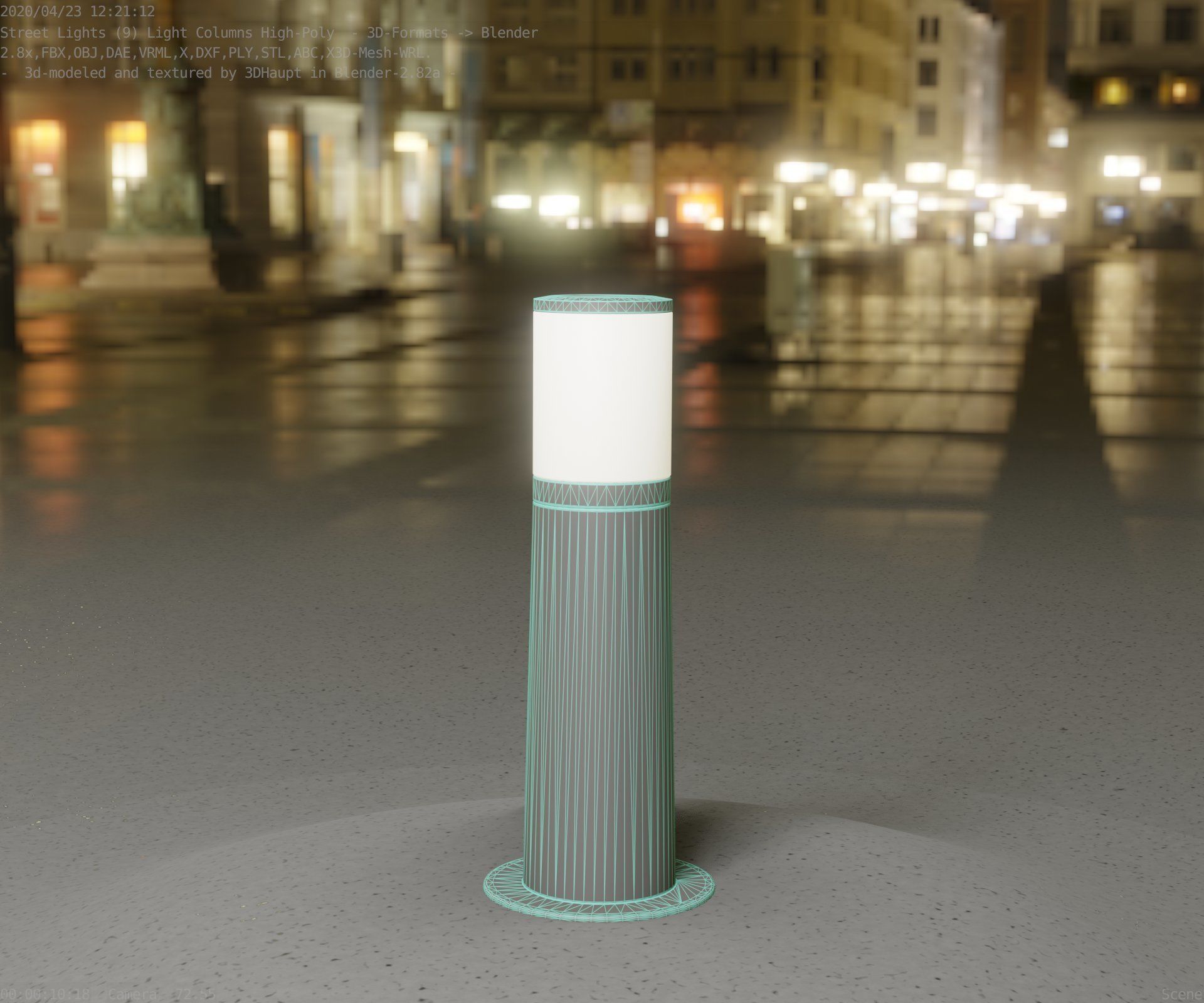 Light Column -3- Street Light -9- 3D model_58