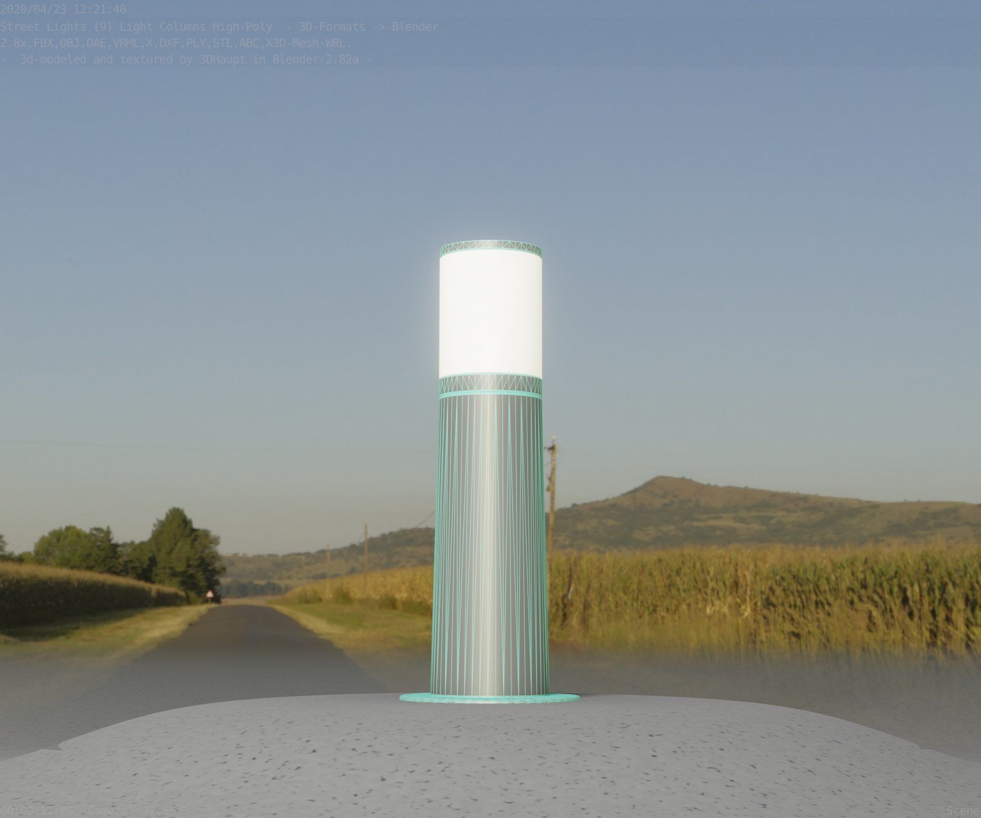 Light Column -3- Street Light -9- 3D model_70