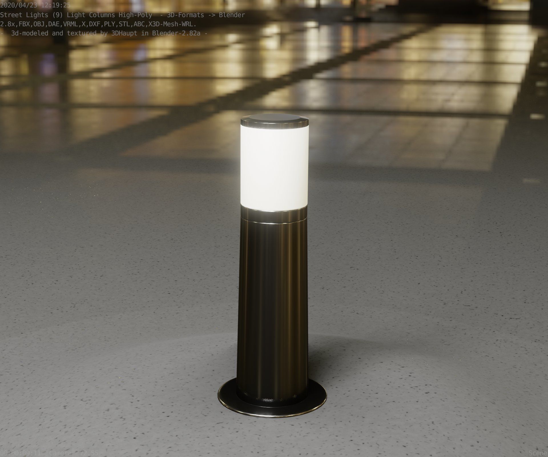 Light Column -3- Street Light -9- 3D model_27