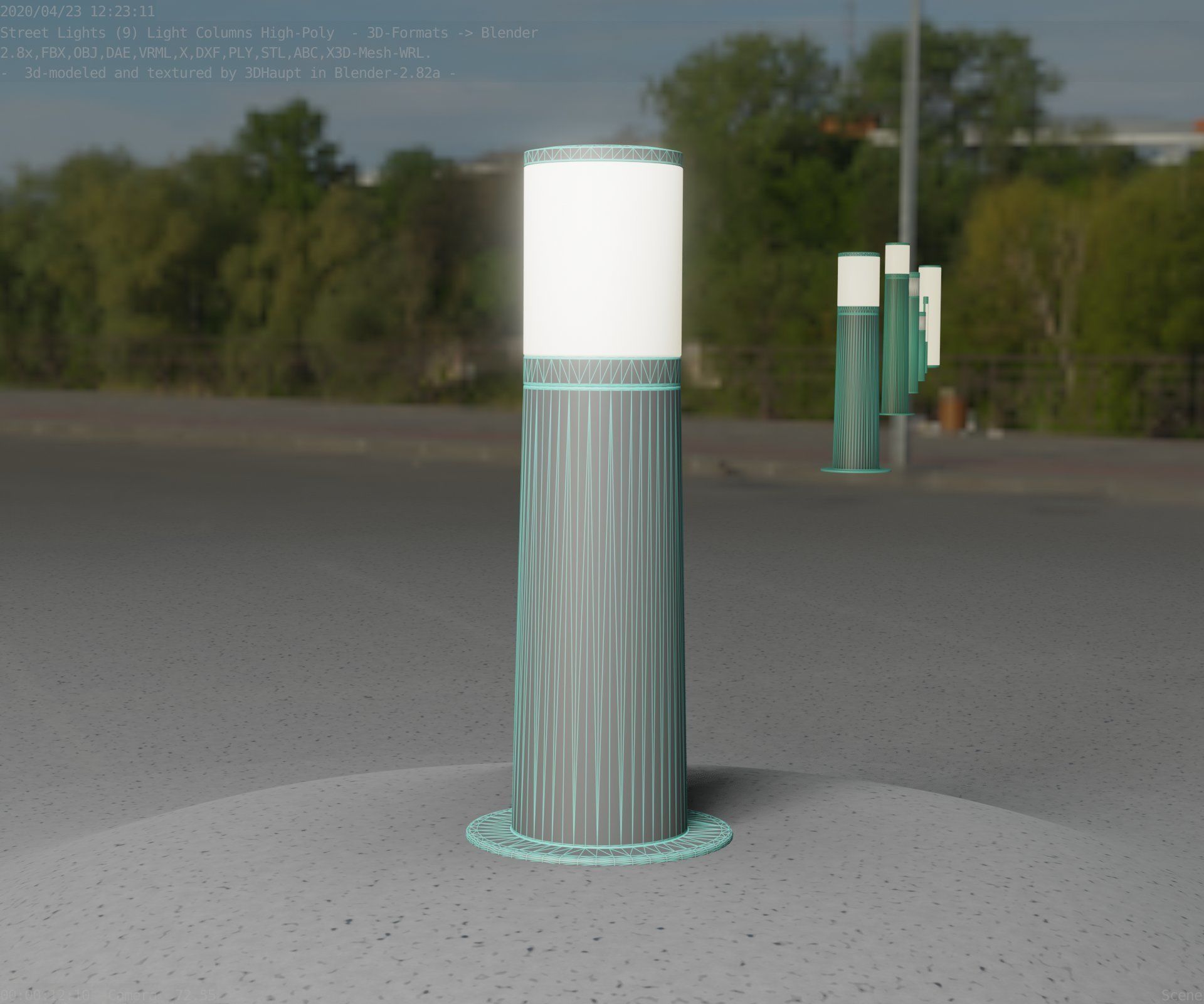Light Column -3- Street Light -9- 3D model_101