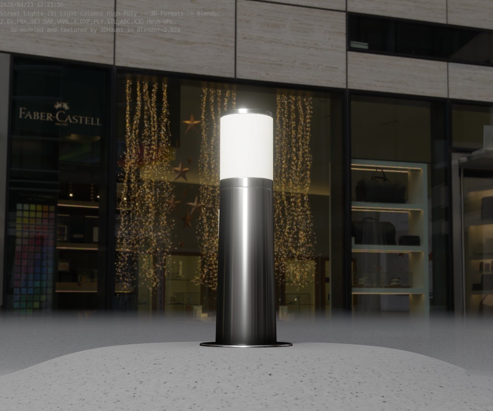Light Column -3- Street Light -9- 3D model_77