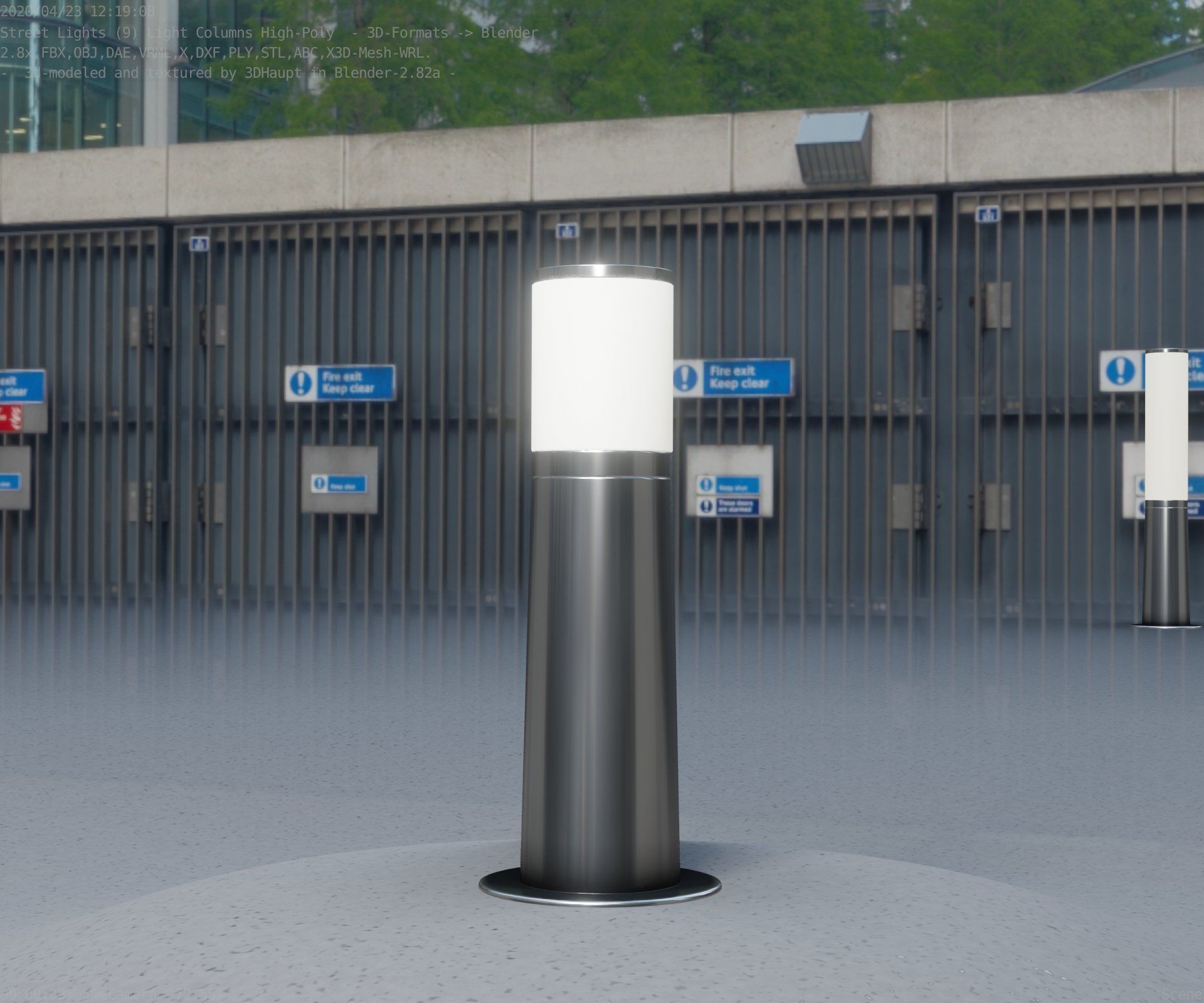 Light Column -3- Street Light -9- 3D model_4