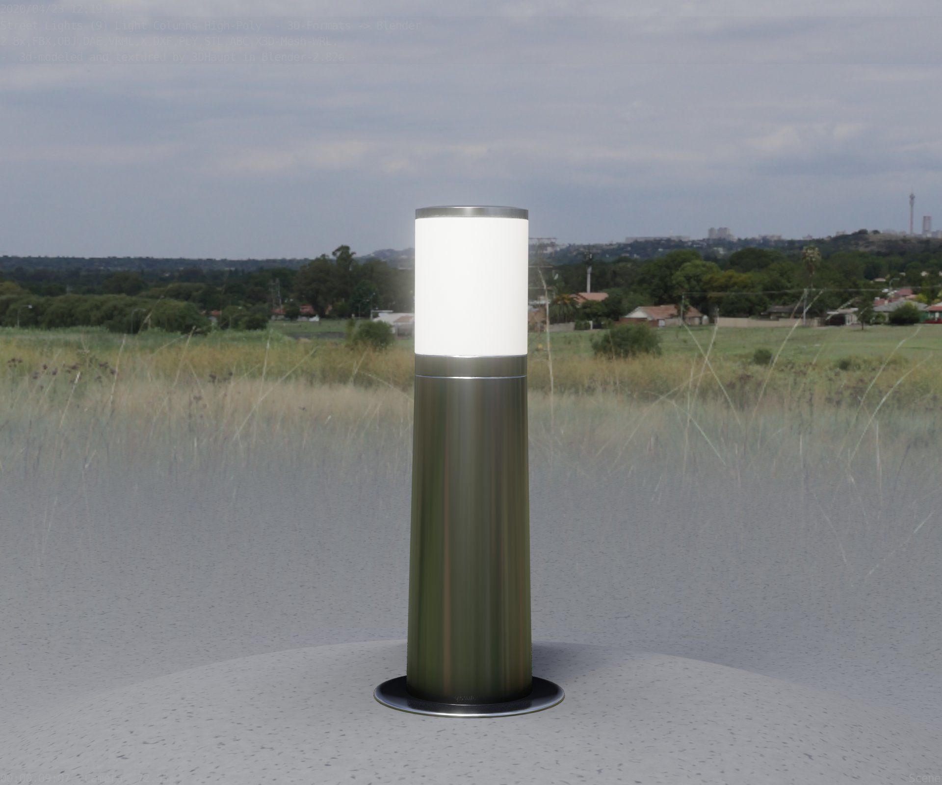 Light Column -3- Street Light -9- 3D model_24