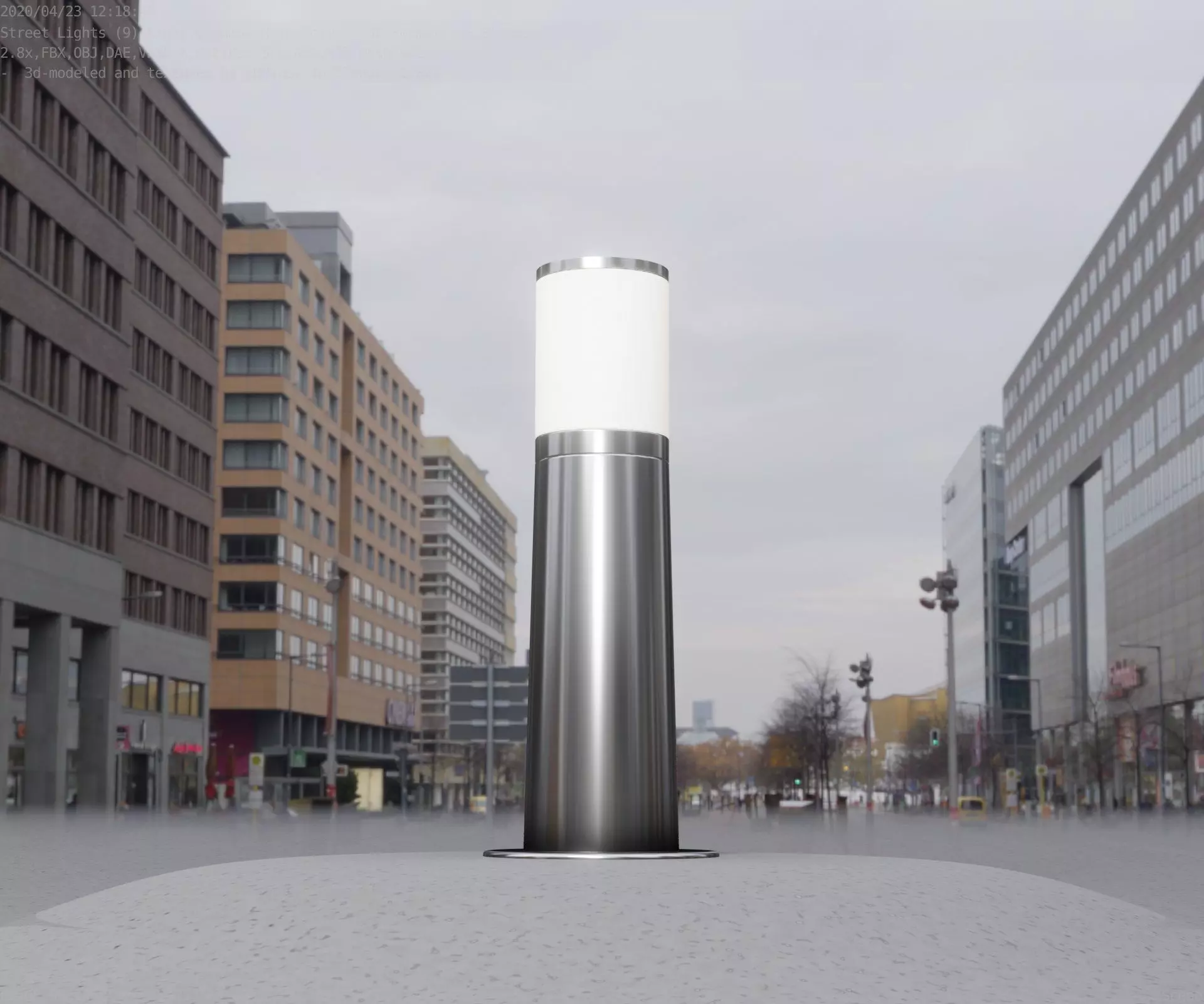 Light Column -3- Street Light -9- 3D model_0