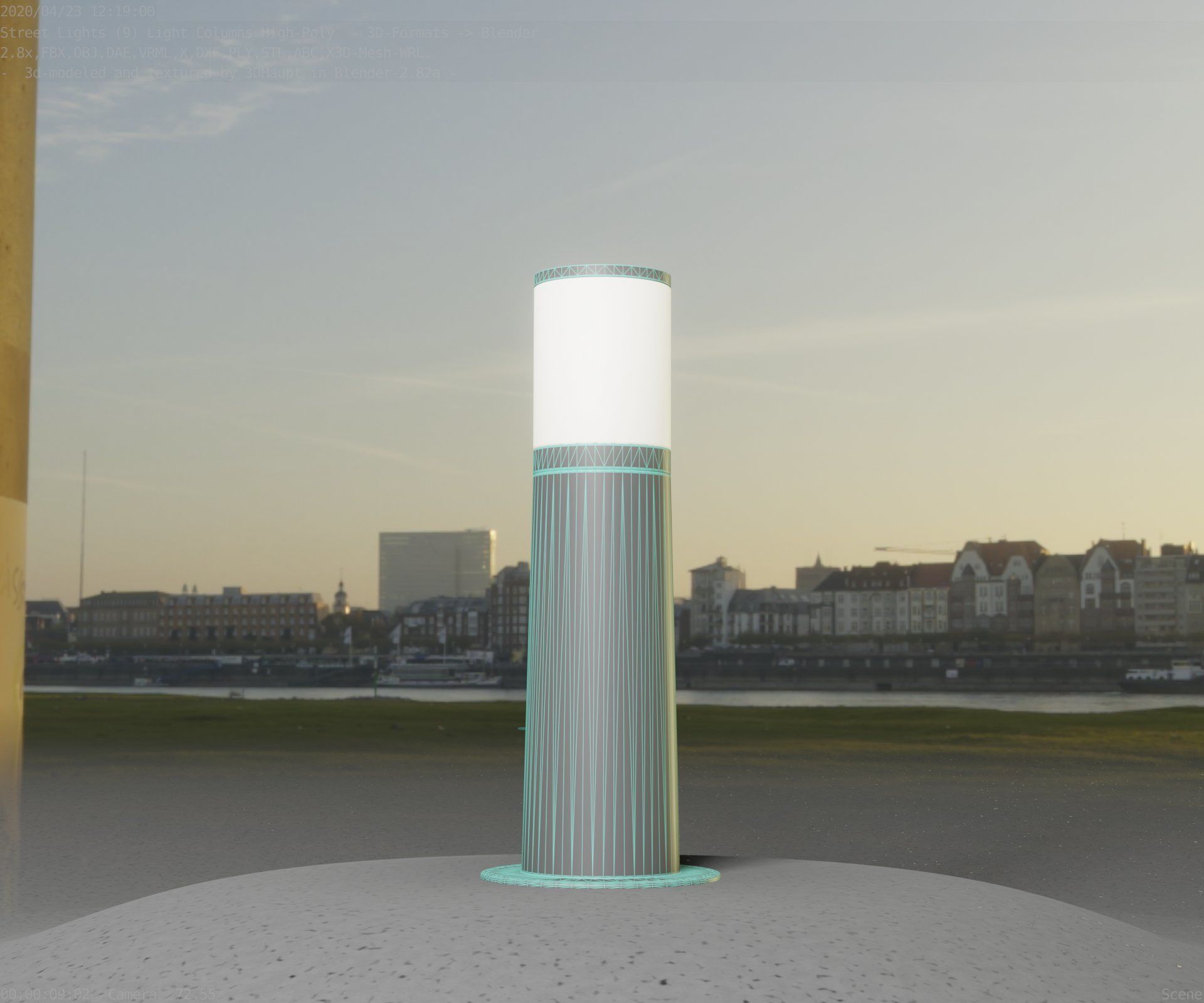 Light Column -3- Street Light -9- 3D model_20