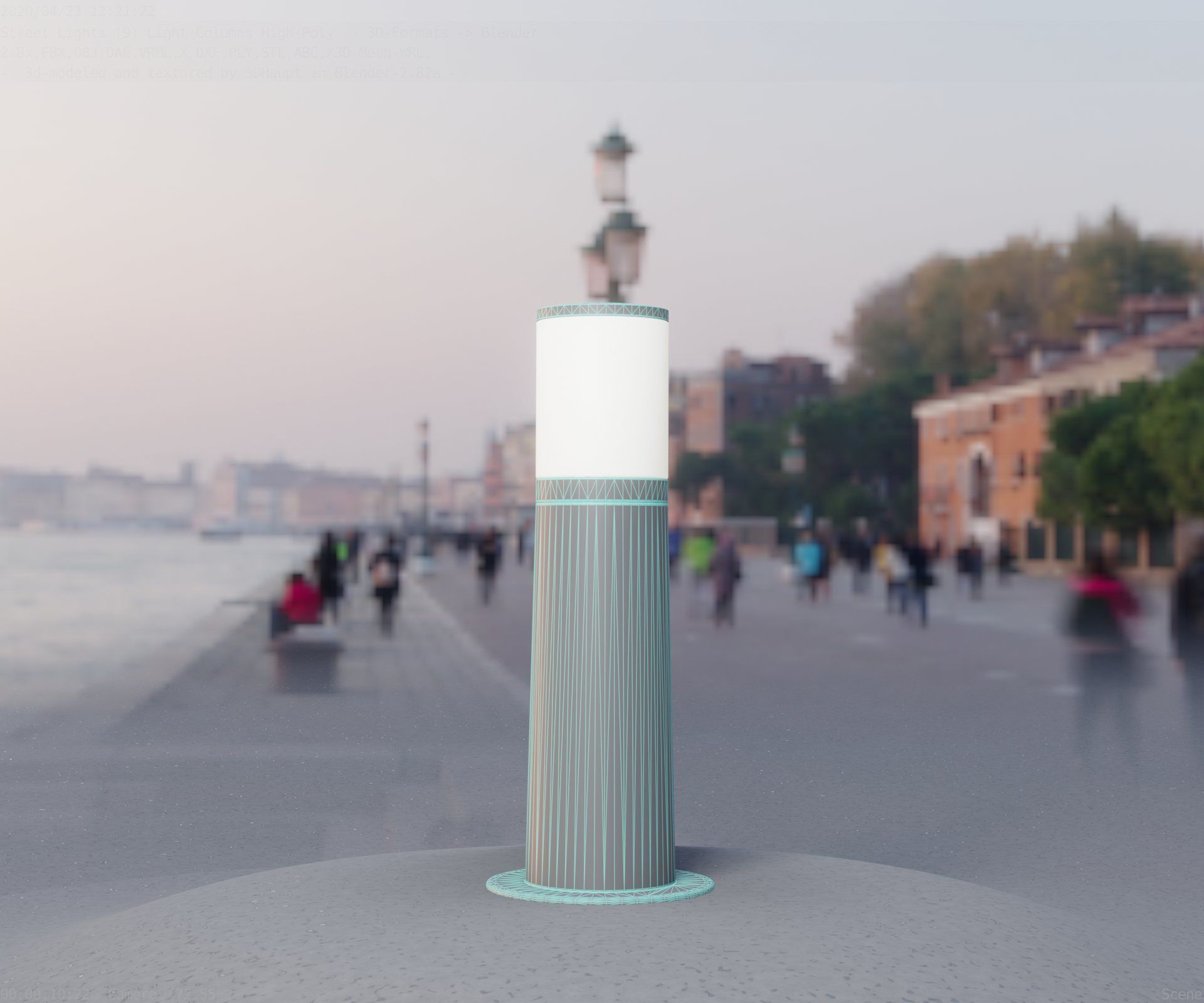 Light Column -3- Street Light -9- 3D model_62