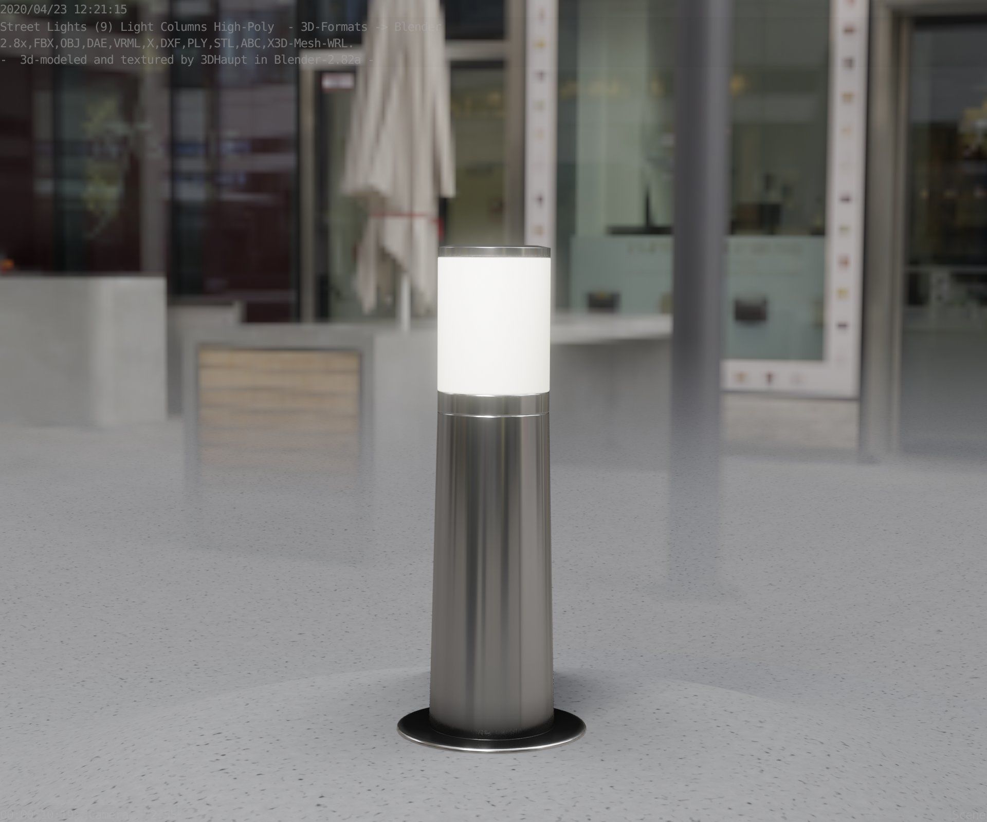 Light Column -3- Street Light -9- 3D model_59
