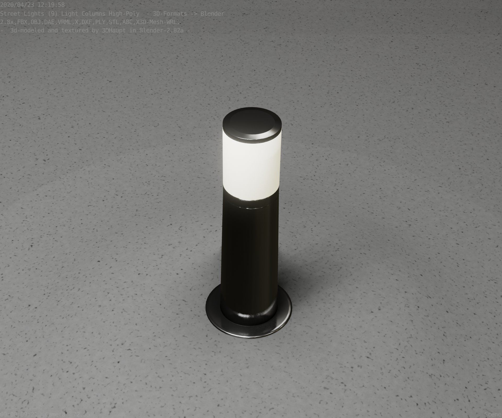 Light Column -3- Street Light -9- 3D model_37