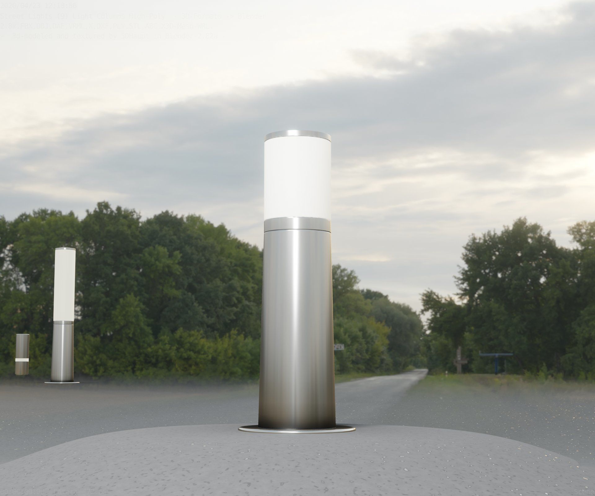 Light Column -3- Street Light -9- 3D model_18