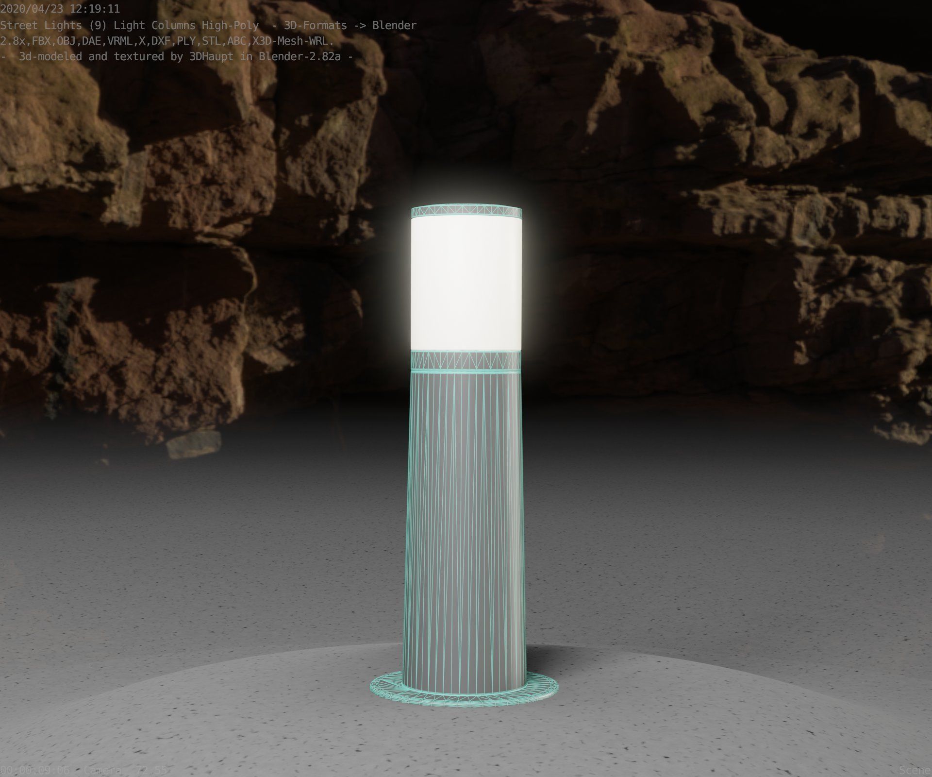 Light Column -3- Street Light -9- 3D model_23