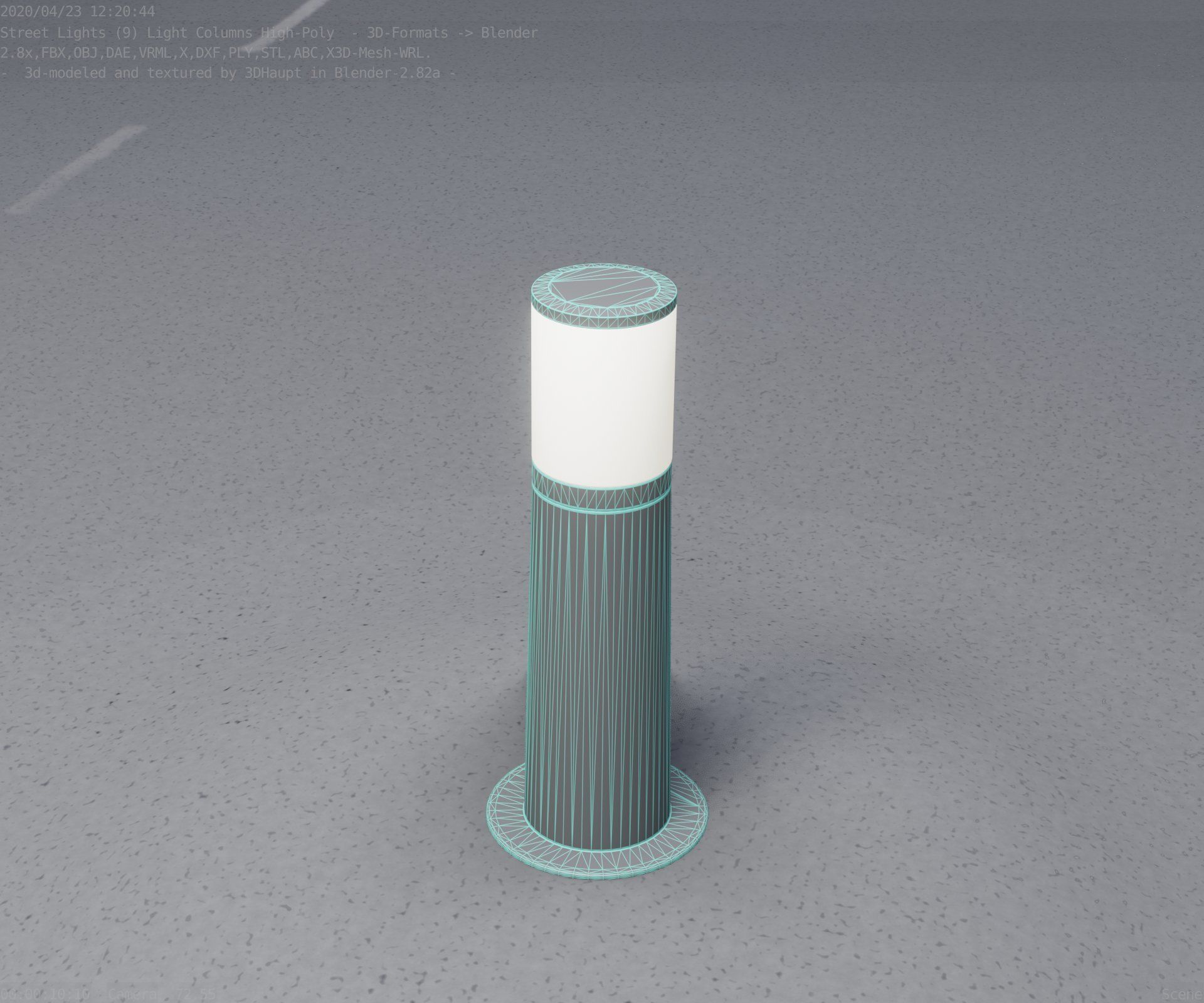 Light Column -3- Street Light -9- 3D model_50