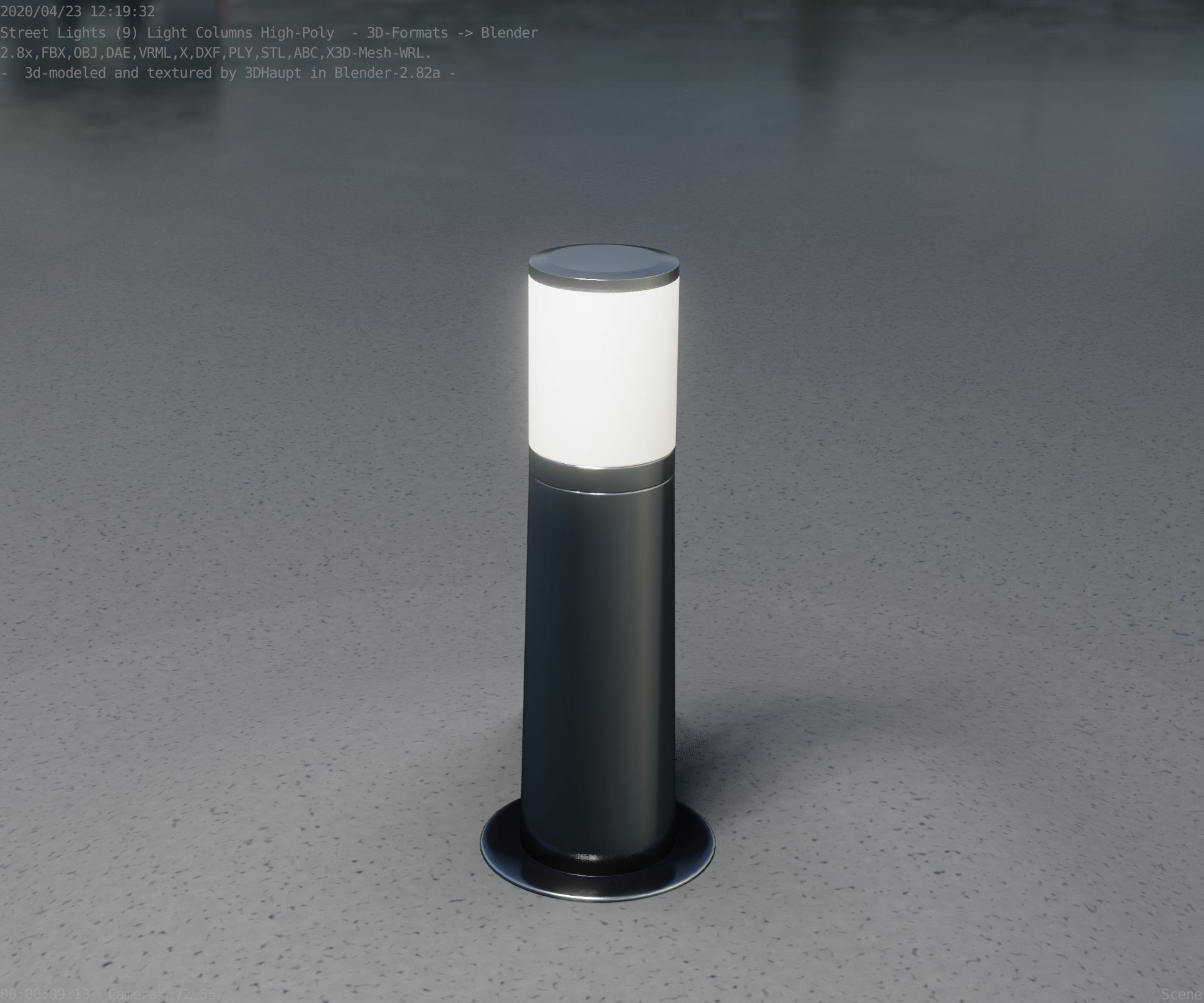 Light Column -3- Street Light -9- 3D model_29