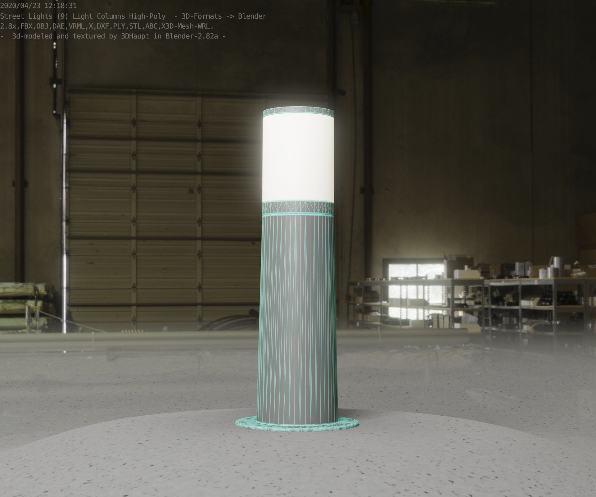 Light Column -3- Street Light -9- 3D model_11