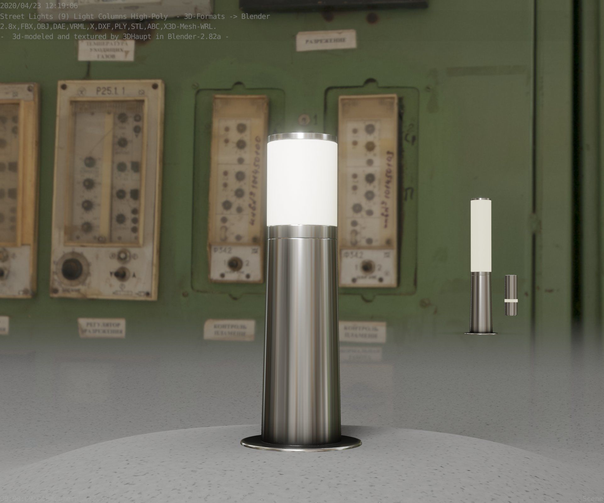 Light Column -3- Street Light -9- 3D model_22