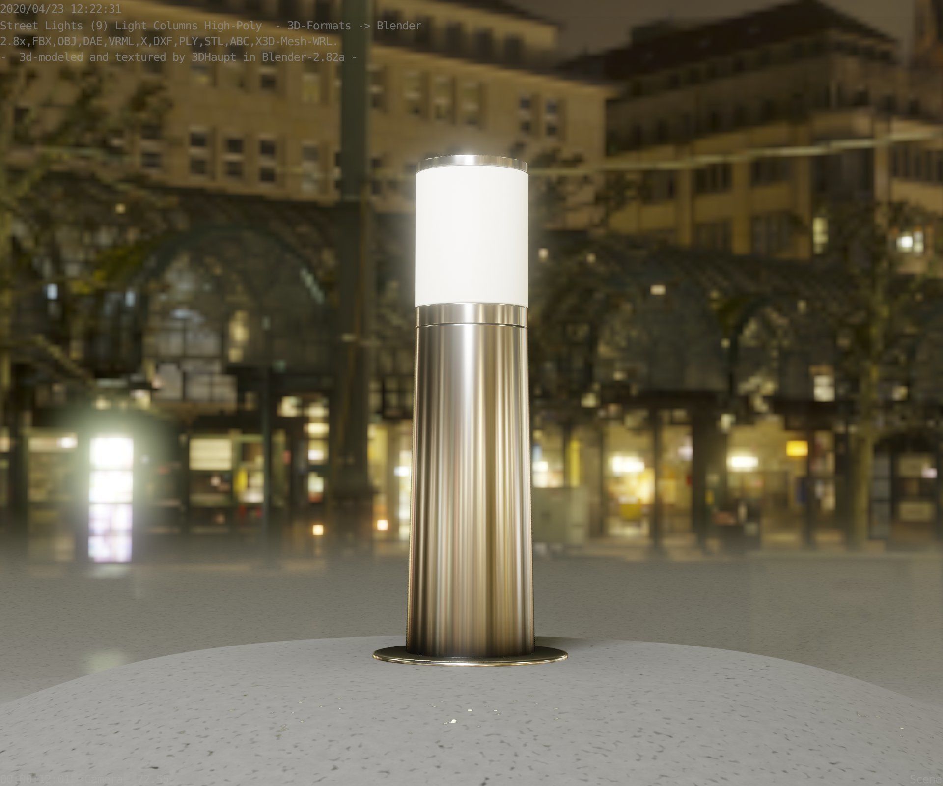 Light Column -3- Street Light -9- 3D model_90