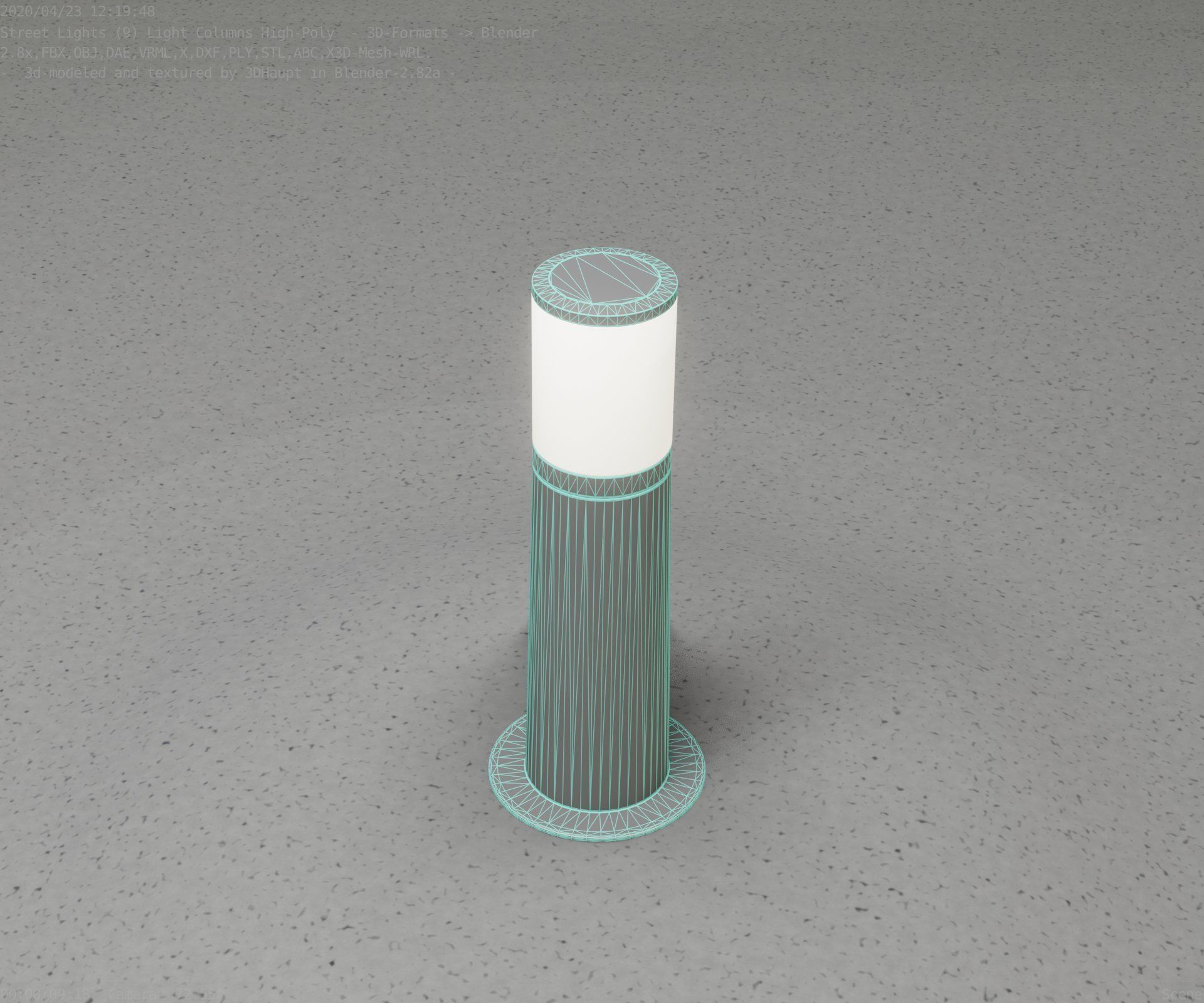 Light Column -3- Street Light -9- 3D model_34