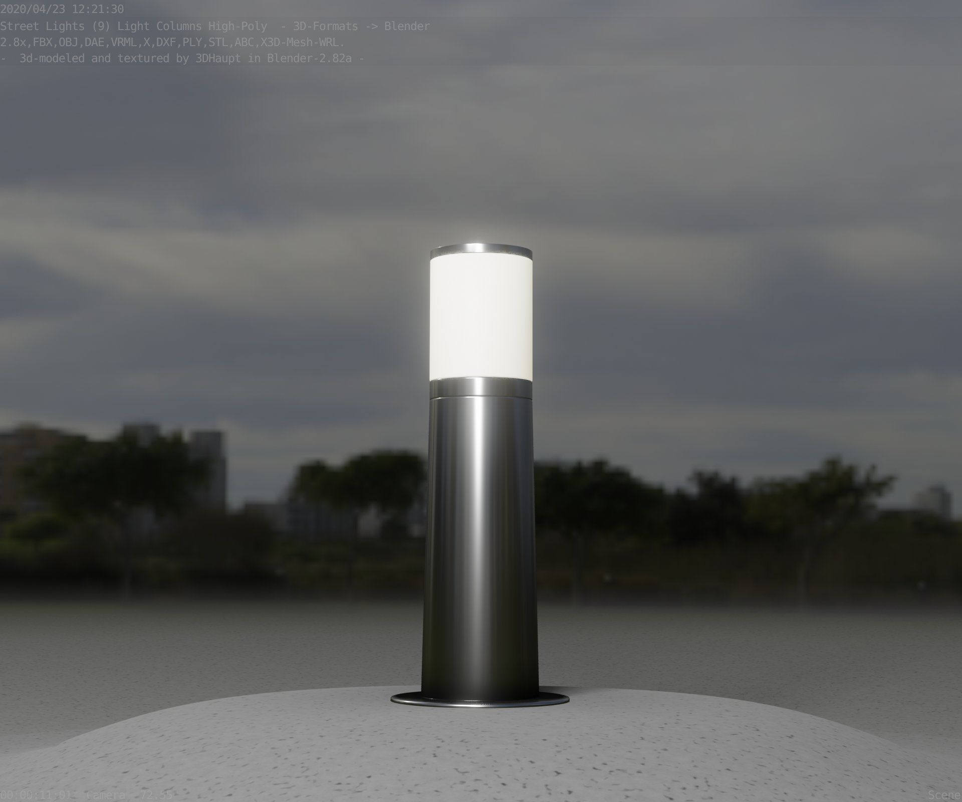 Light Column -3- Street Light -9- 3D model_65