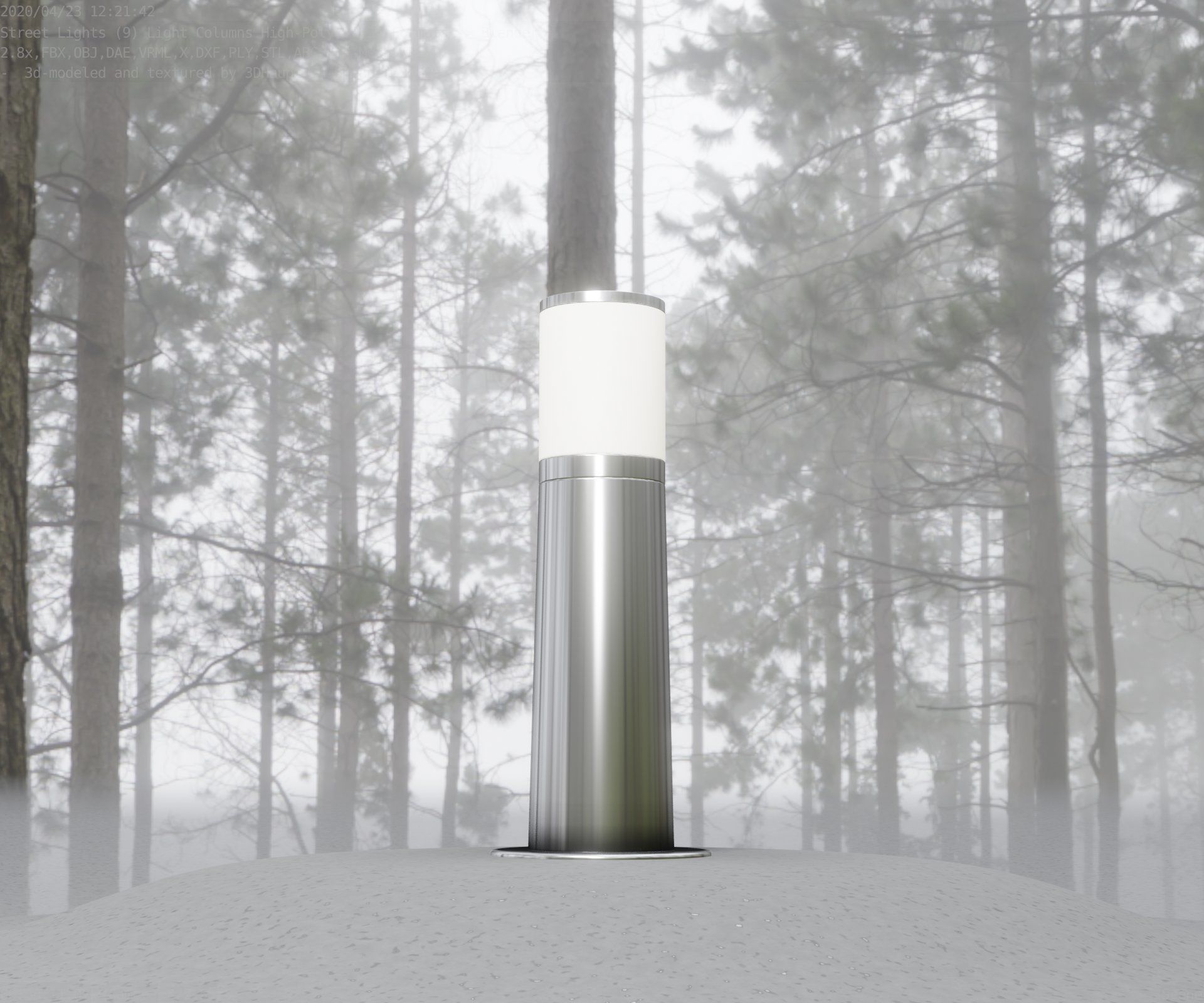 Light Column -3- Street Light -9- 3D model_71
