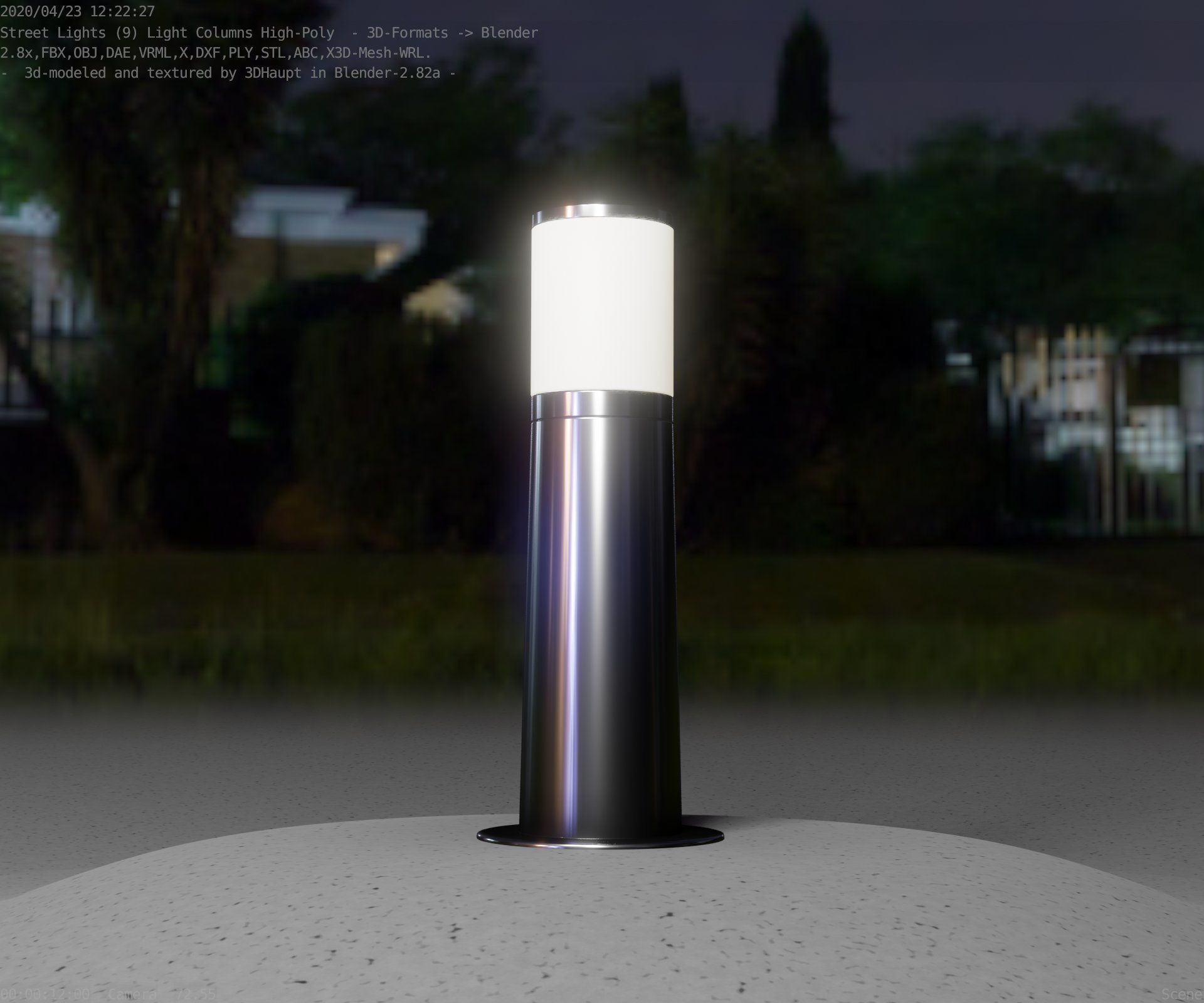 Light Column -3- Street Light -9- 3D model_89
