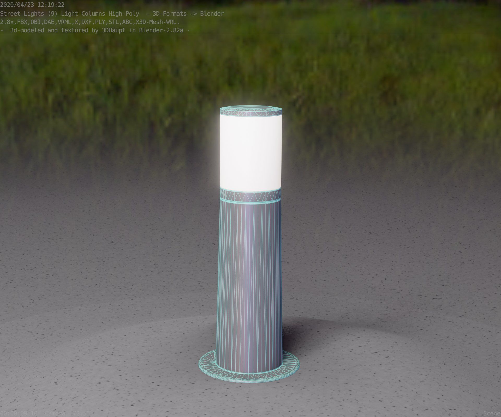 Light Column -3- Street Light -9- 3D model_26