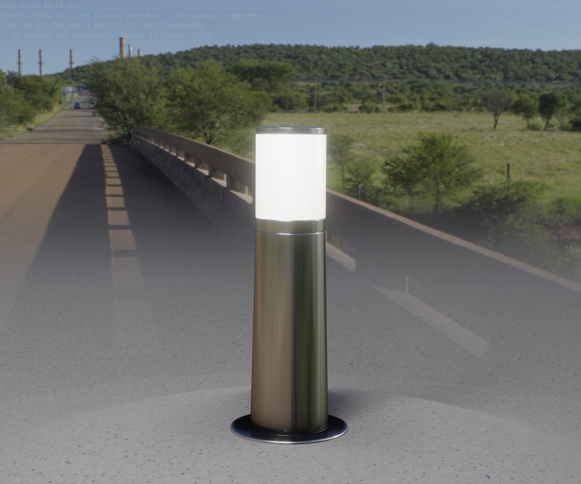 Light Column -3- Street Light -9- 3D model_3