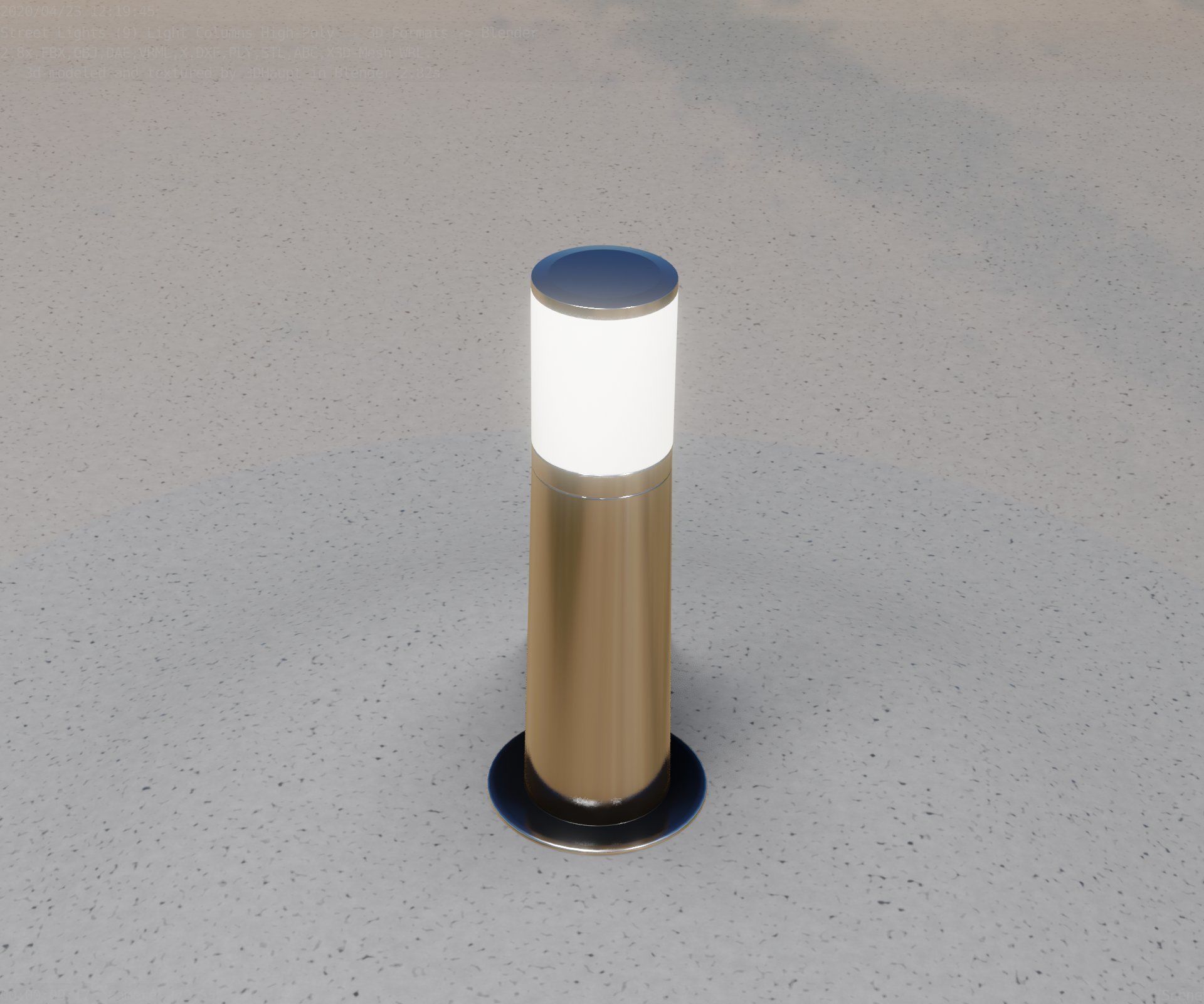 Light Column -3- Street Light -9- 3D model_33