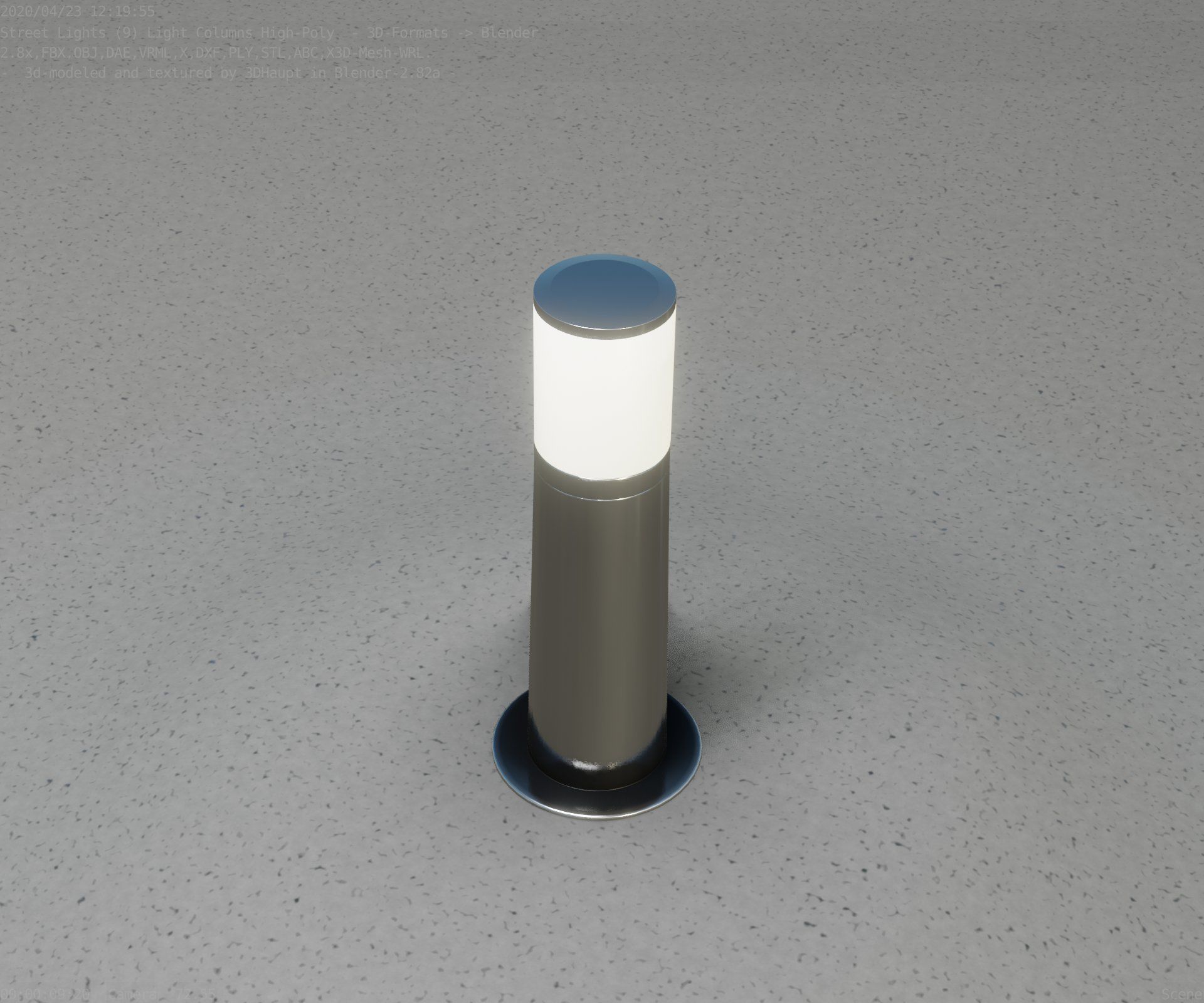 Light Column -3- Street Light -9- 3D model_36