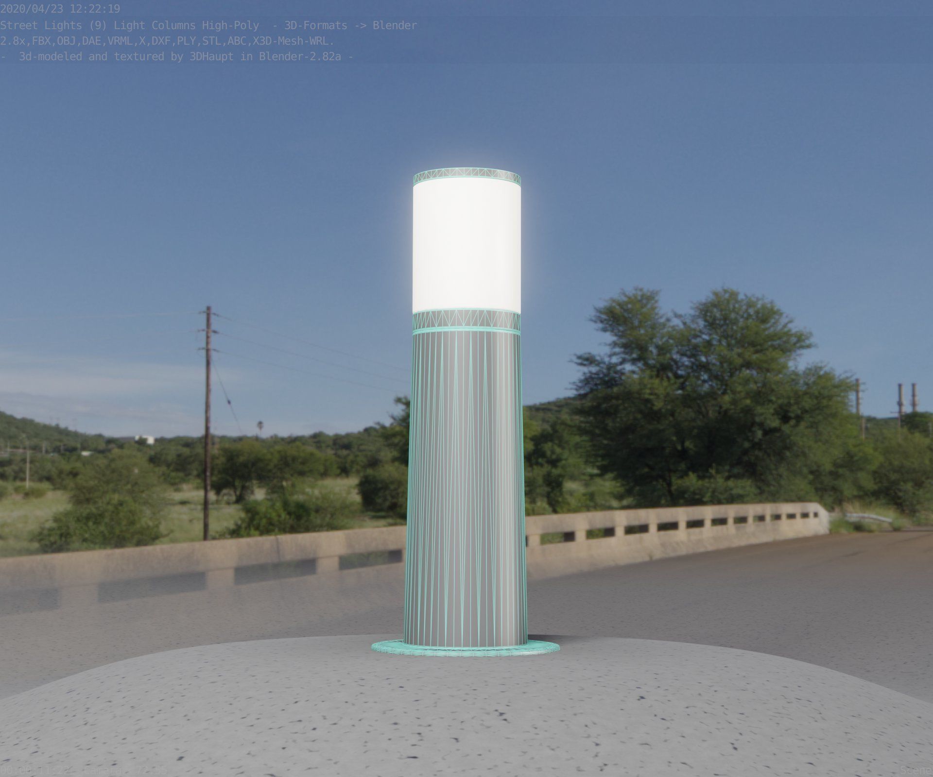 Light Column -3- Street Light -9- 3D model_86