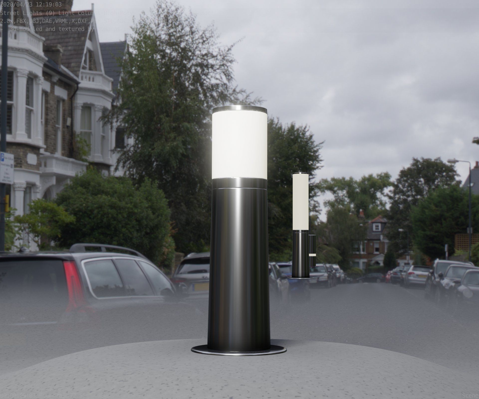 Light Column -3- Street Light -9- 3D model_21