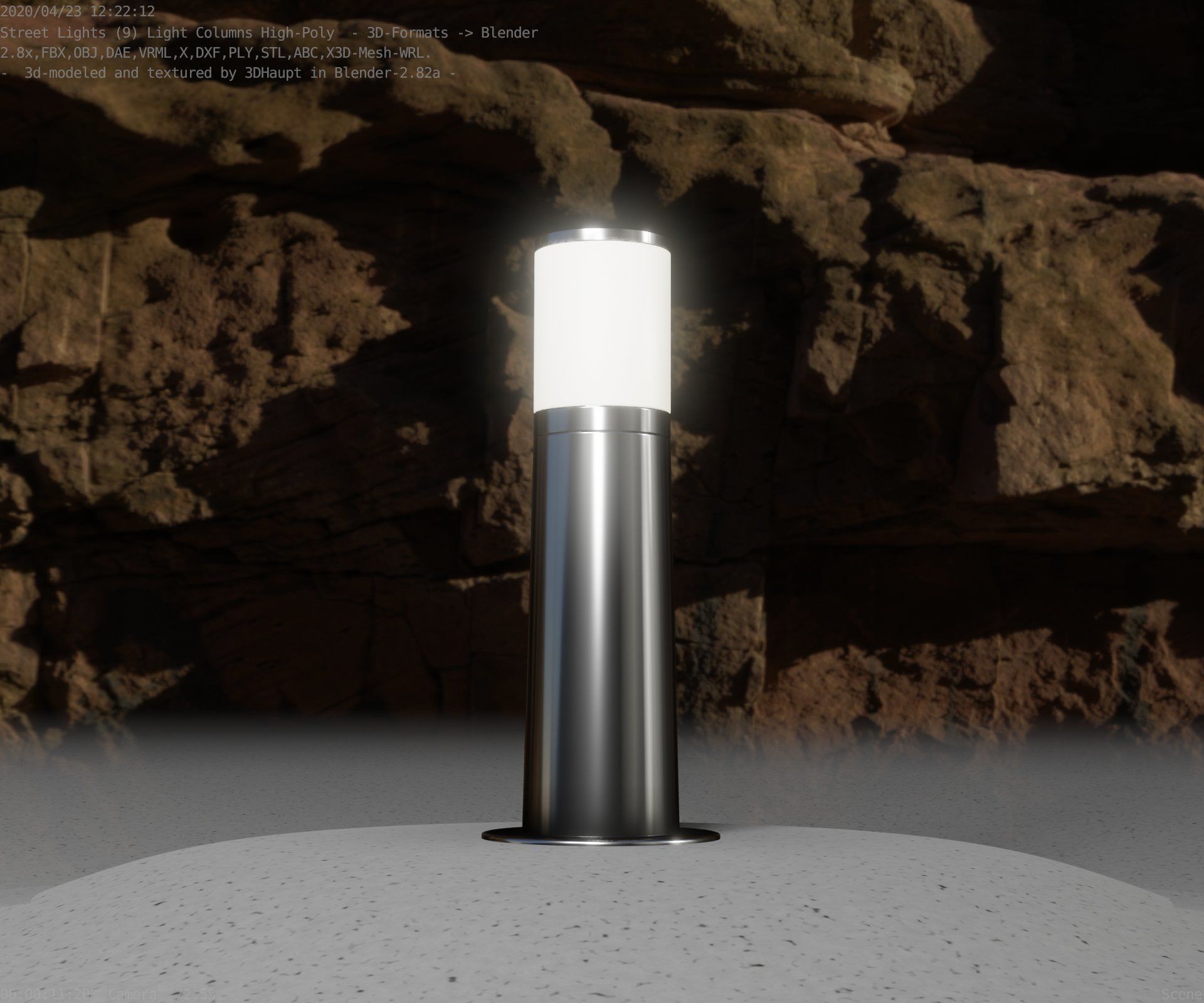Light Column -3- Street Light -9- 3D model_84