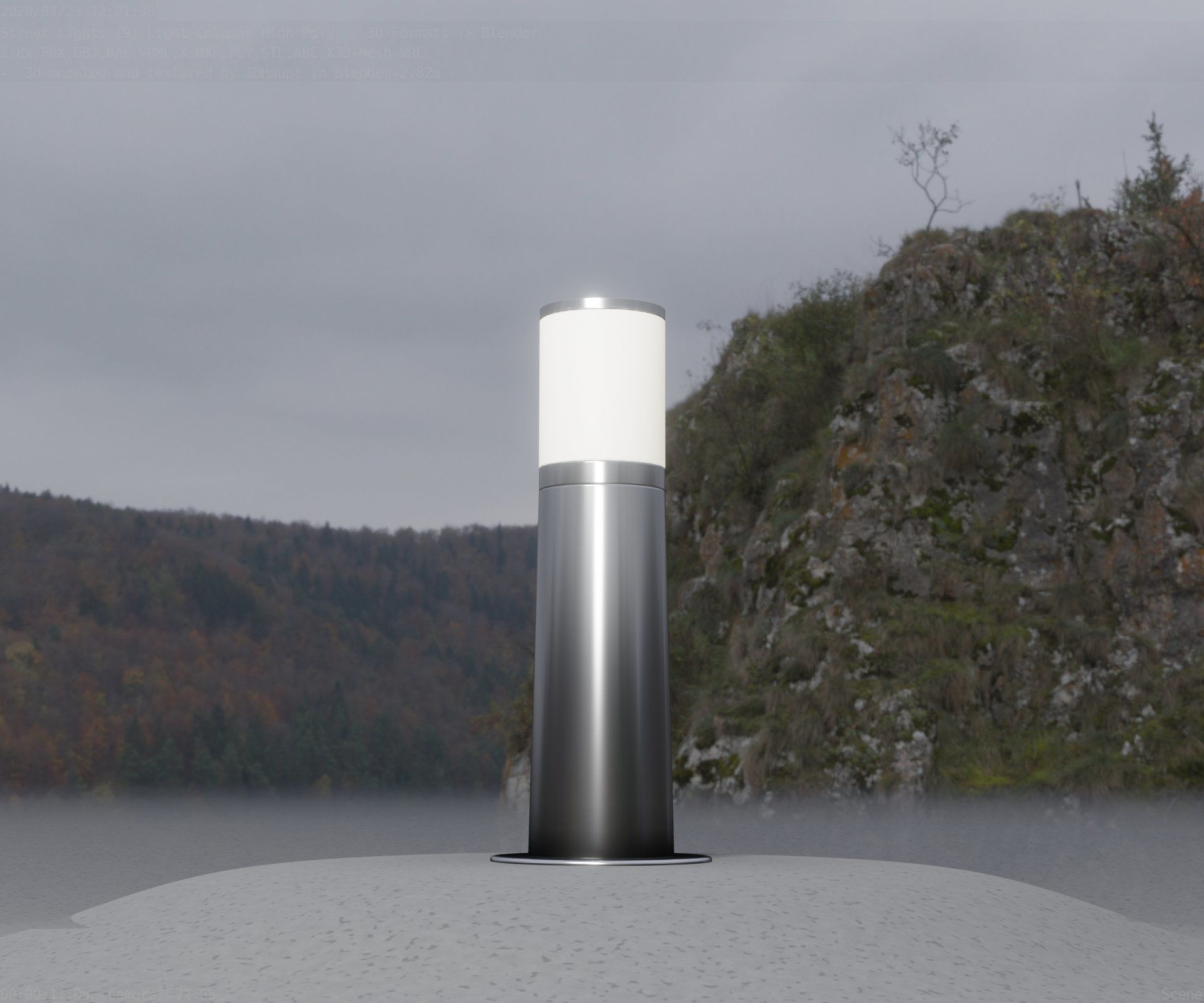 Light Column -3- Street Light -9- 3D model_69