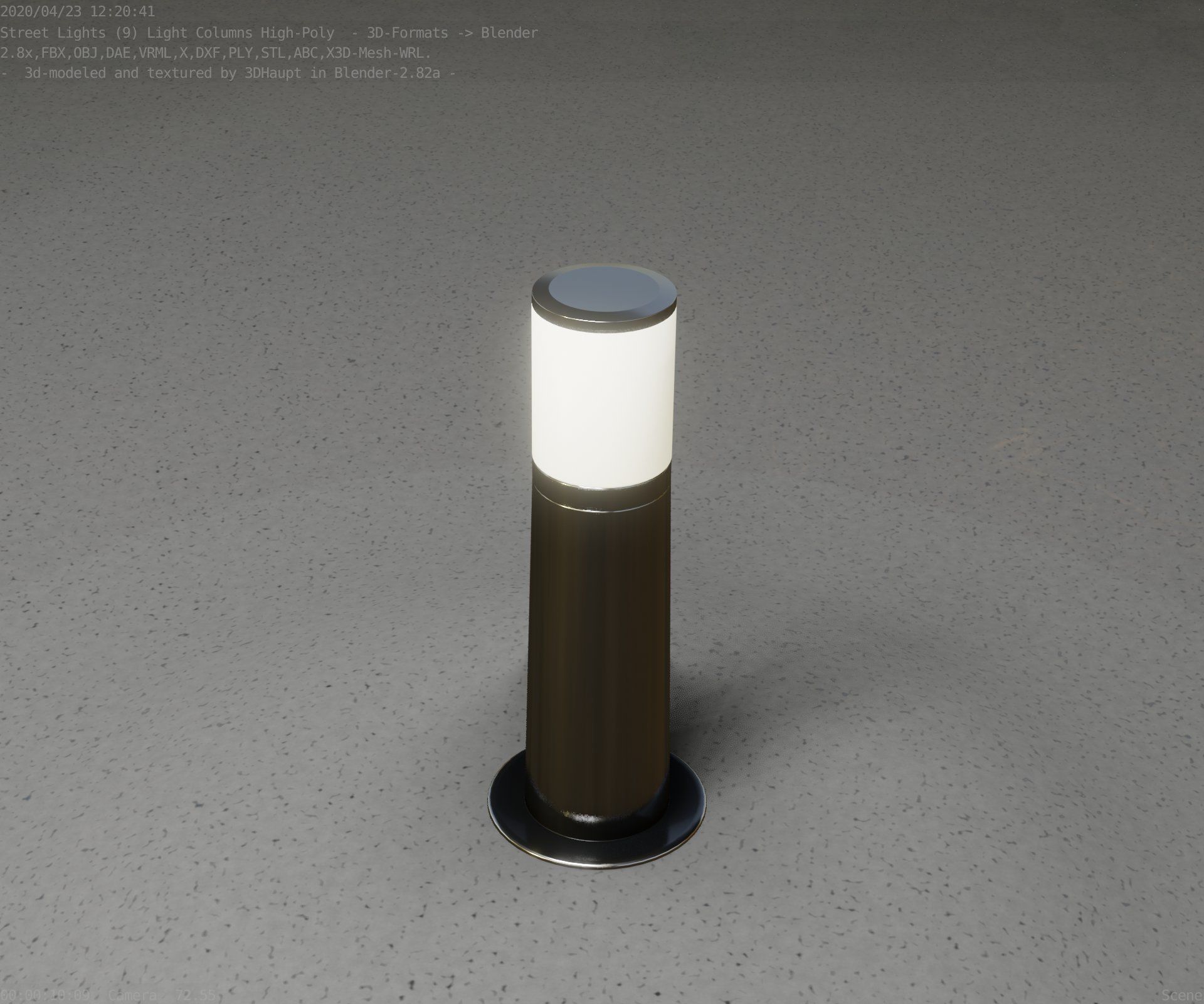 Light Column -3- Street Light -9- 3D model_49
