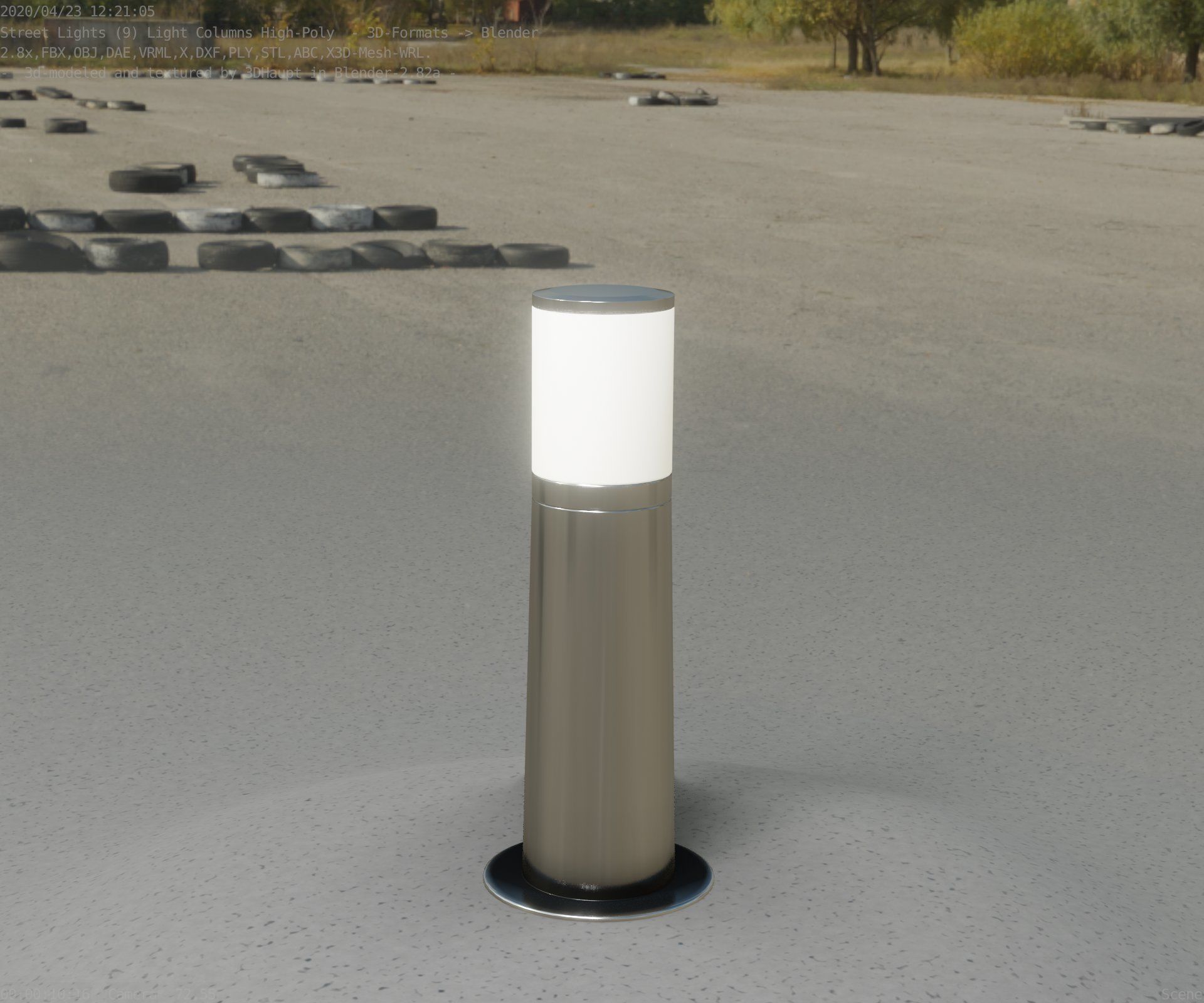 Light Column -3- Street Light -9- 3D model_56
