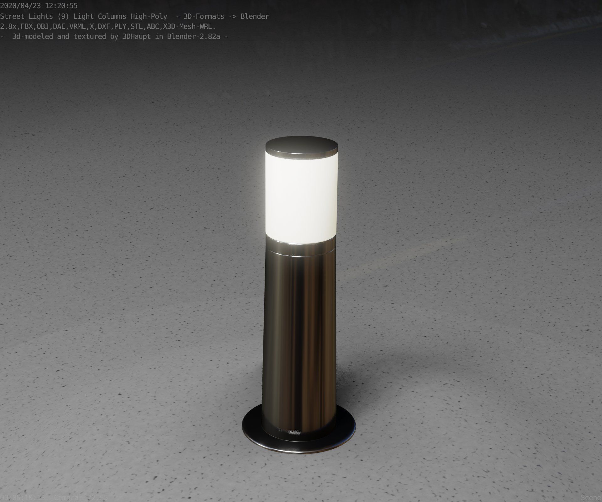Light Column -3- Street Light -9- 3D model_53