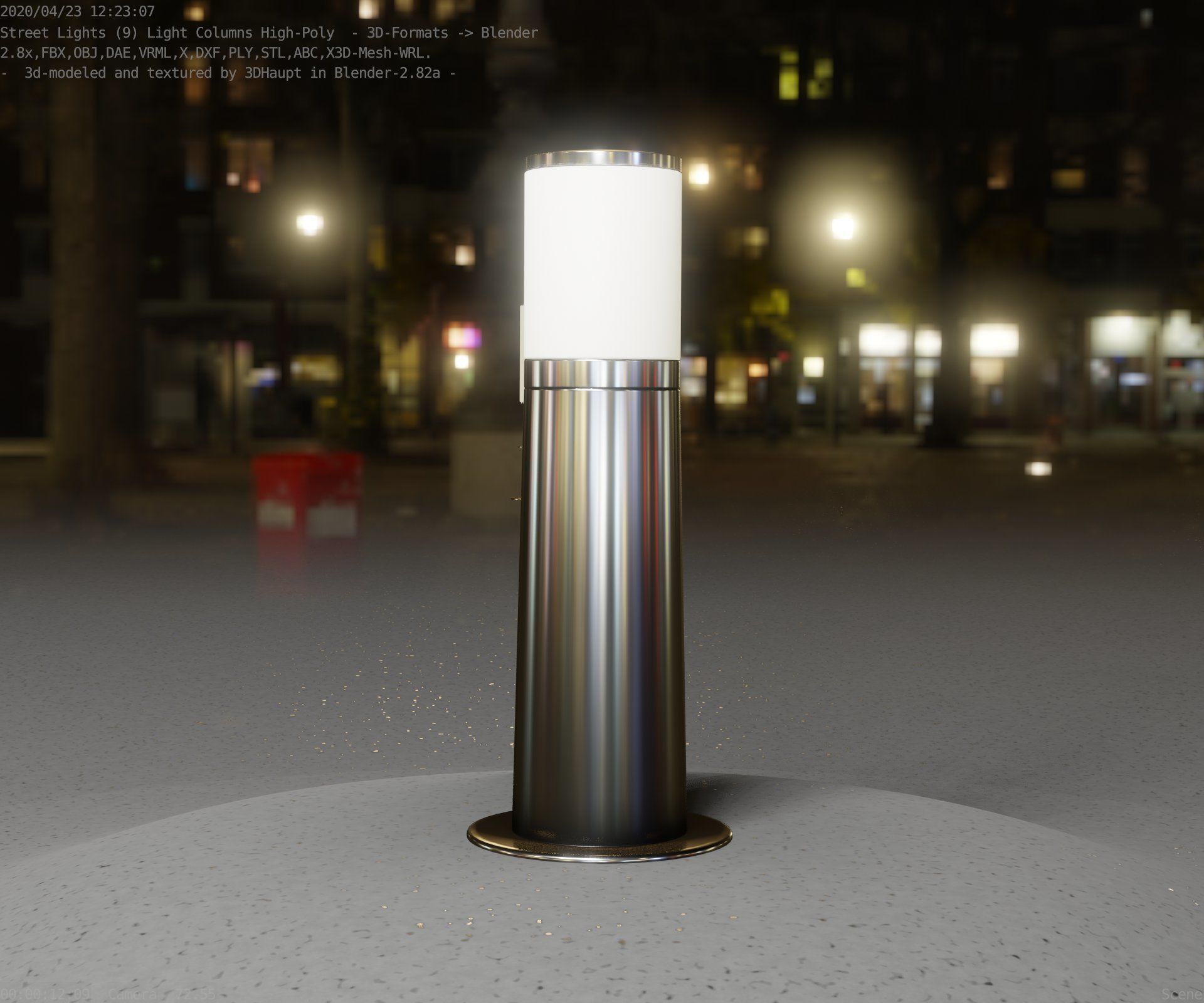 Light Column -3- Street Light -9- 3D model_100