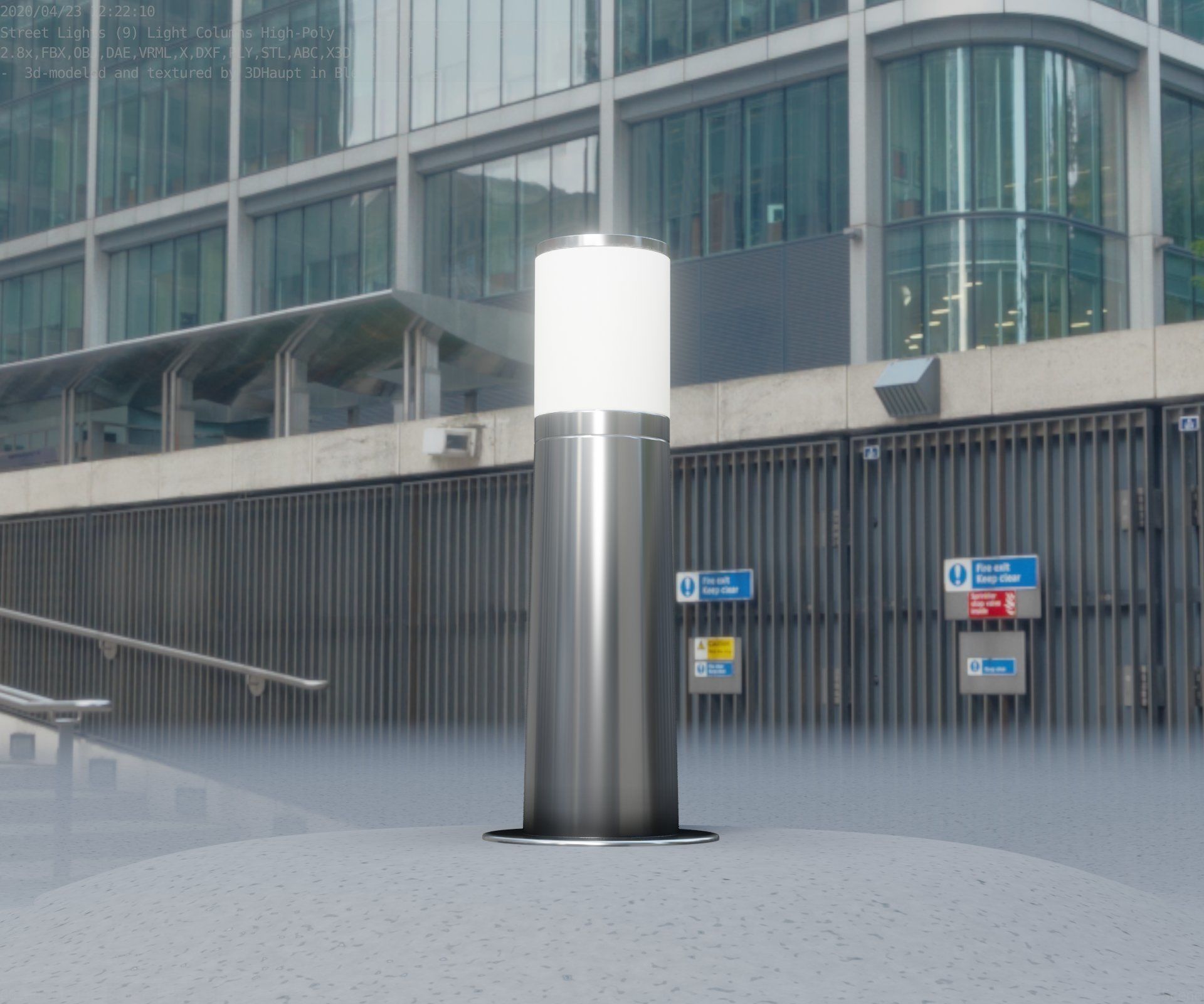 Light Column -3- Street Light -9- 3D model_83