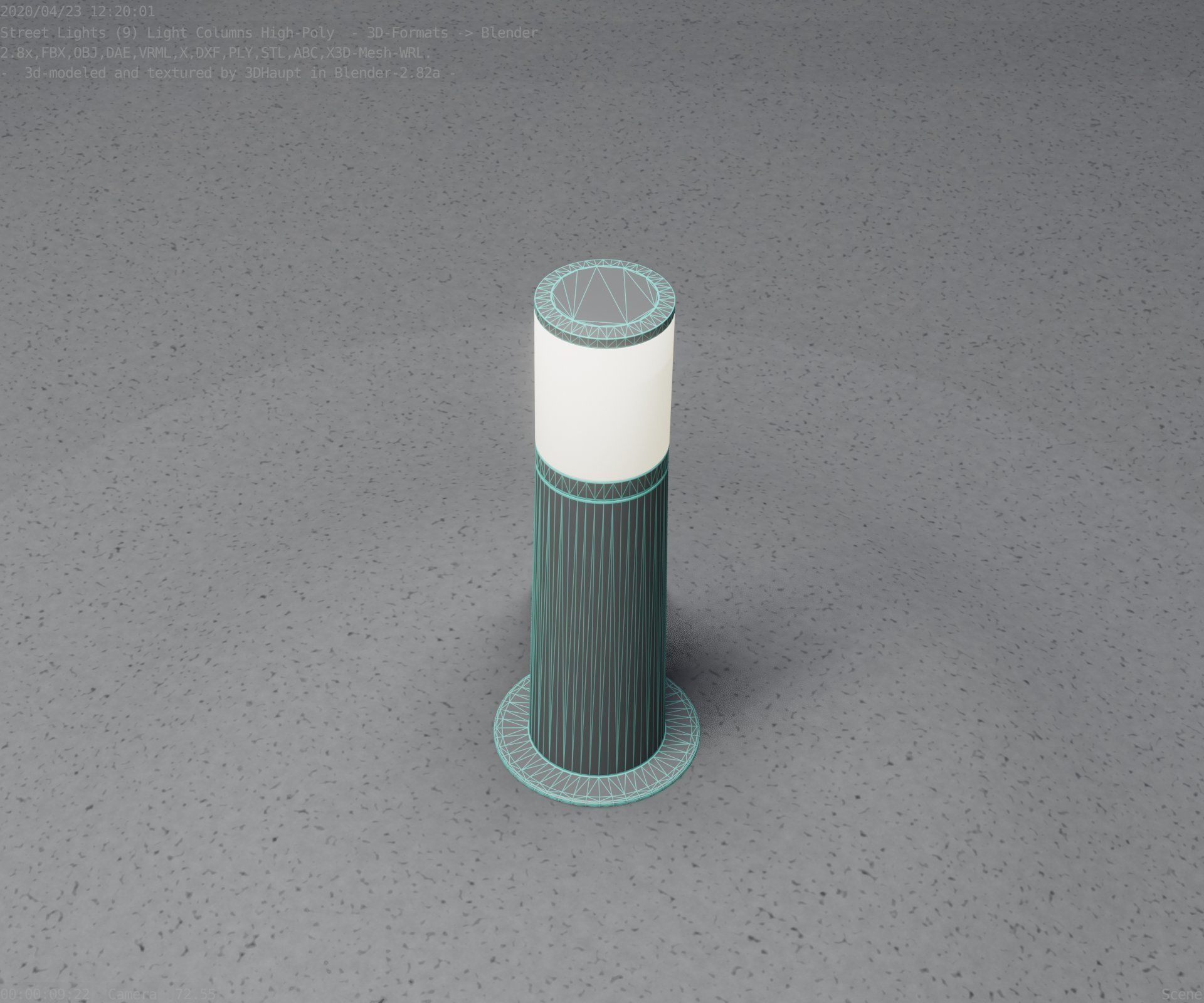 Light Column -3- Street Light -9- 3D model_38