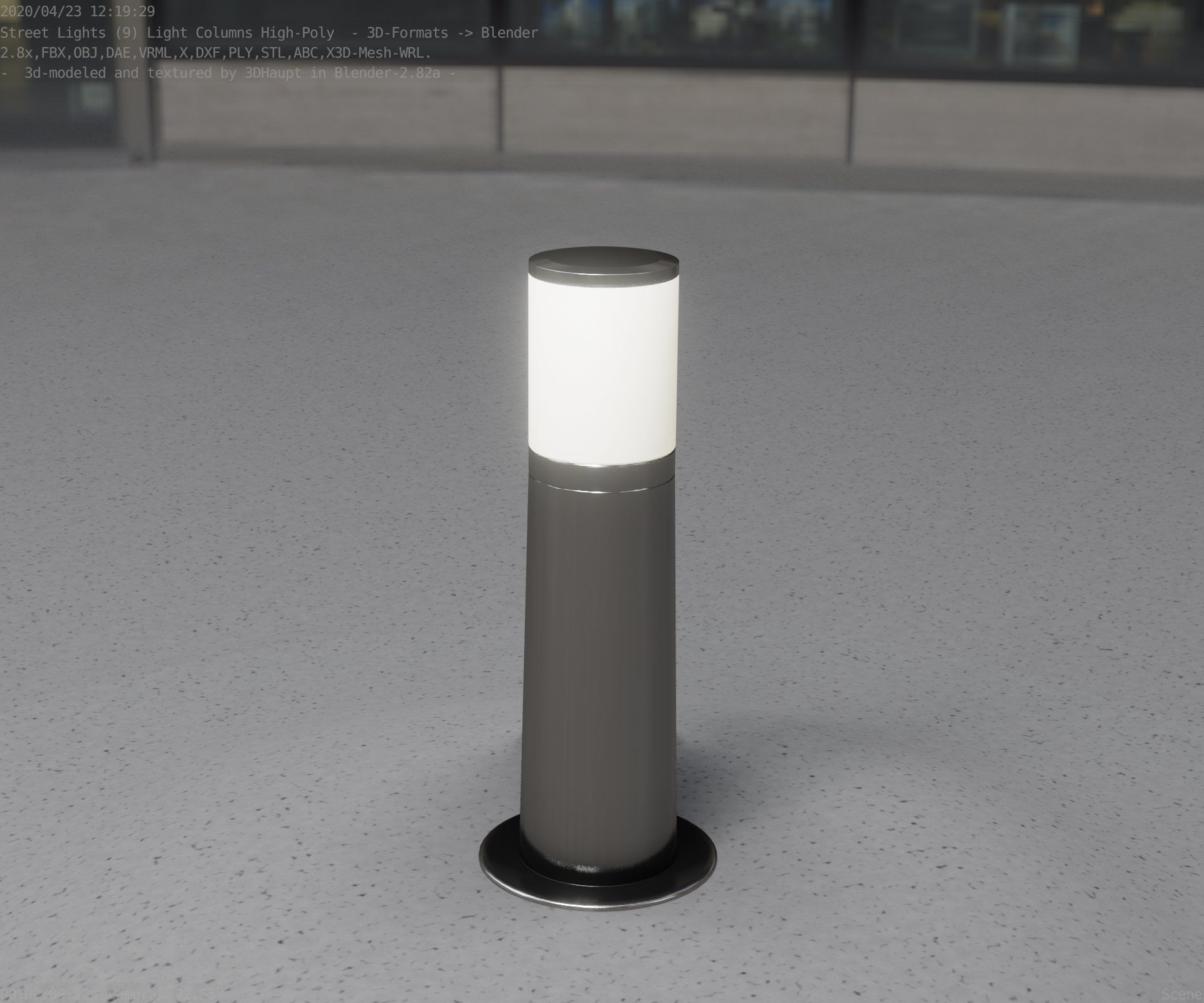 Light Column -3- Street Light -9- 3D model_28